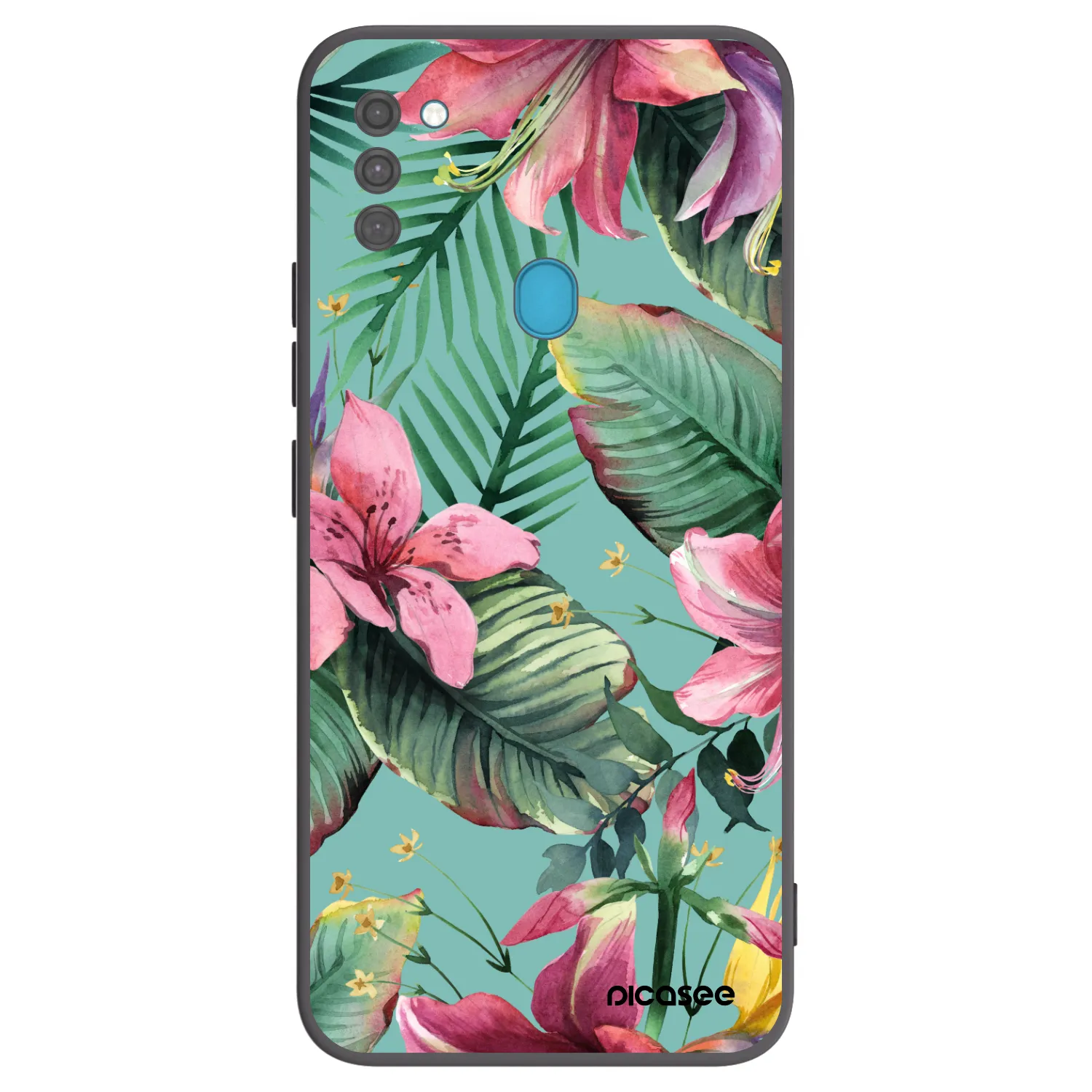 Picasee crna silikonska maskica za Samsung Galaxy M11 - Hawaii