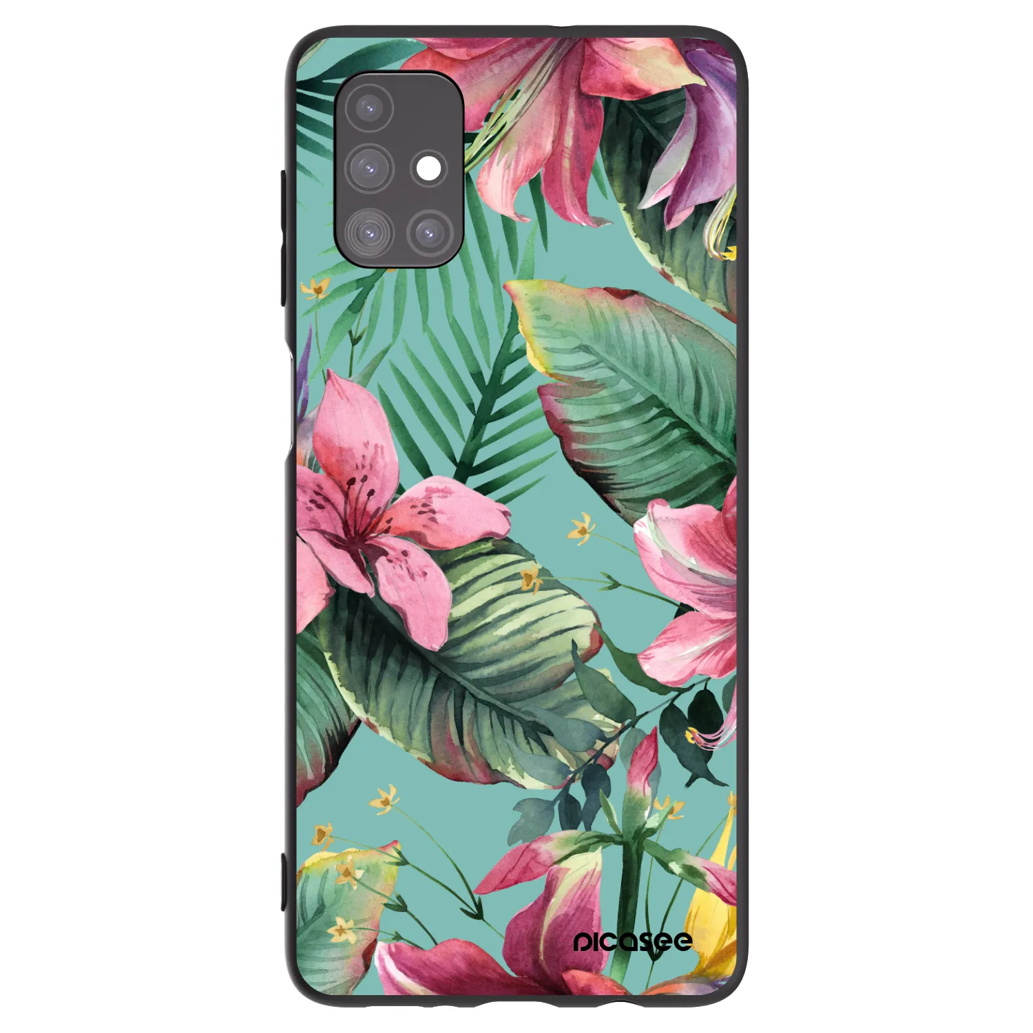 Picasee crna silikonska maskica za Samsung Galaxy M51 M515F - Hawaii