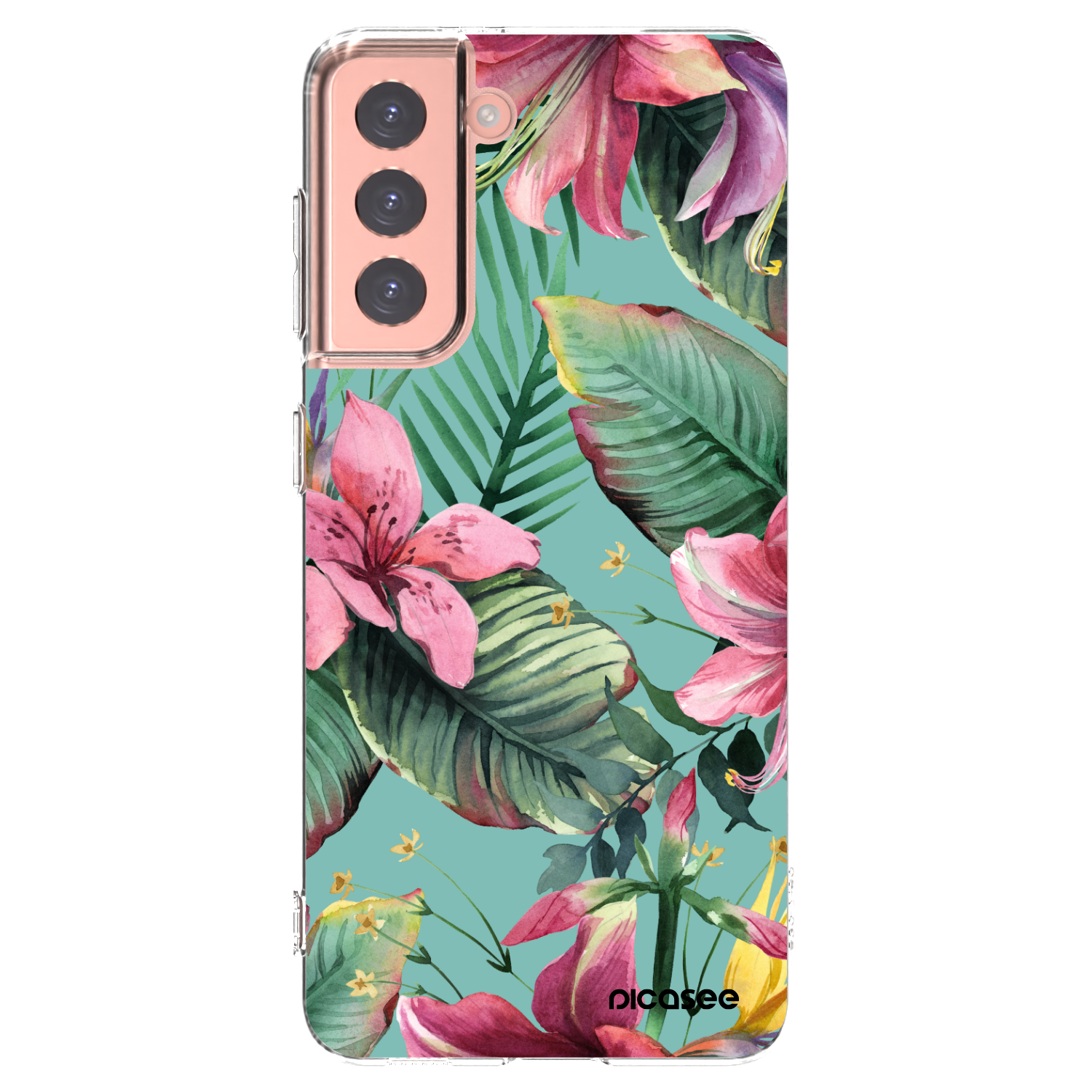 Picasee silikonska prozirna maskica za Samsung Galaxy S21 5G G991B - Hawaii