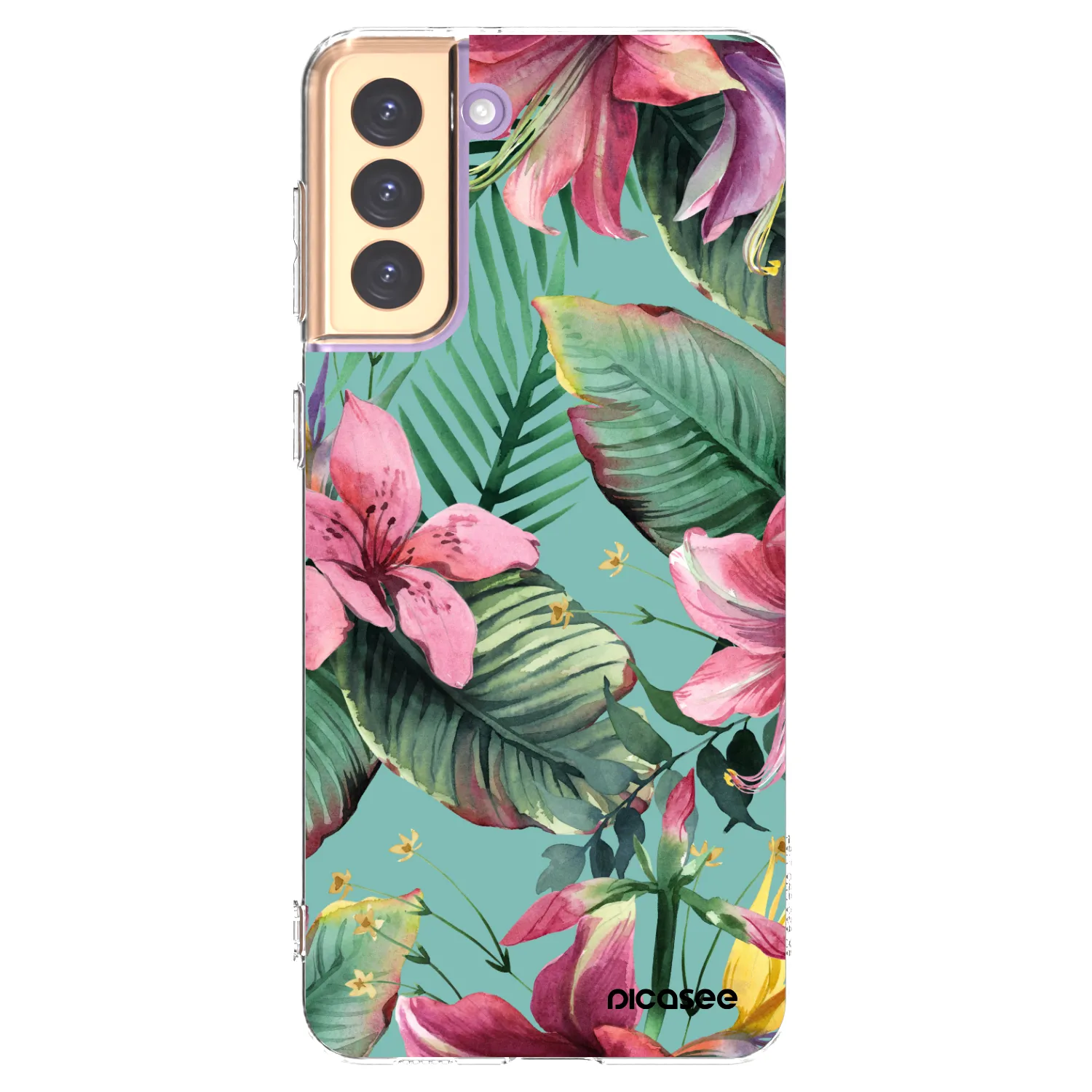 Picasee silikonska prozirna maskica za Samsung Galaxy S21+ 5G G996F - Hawaii