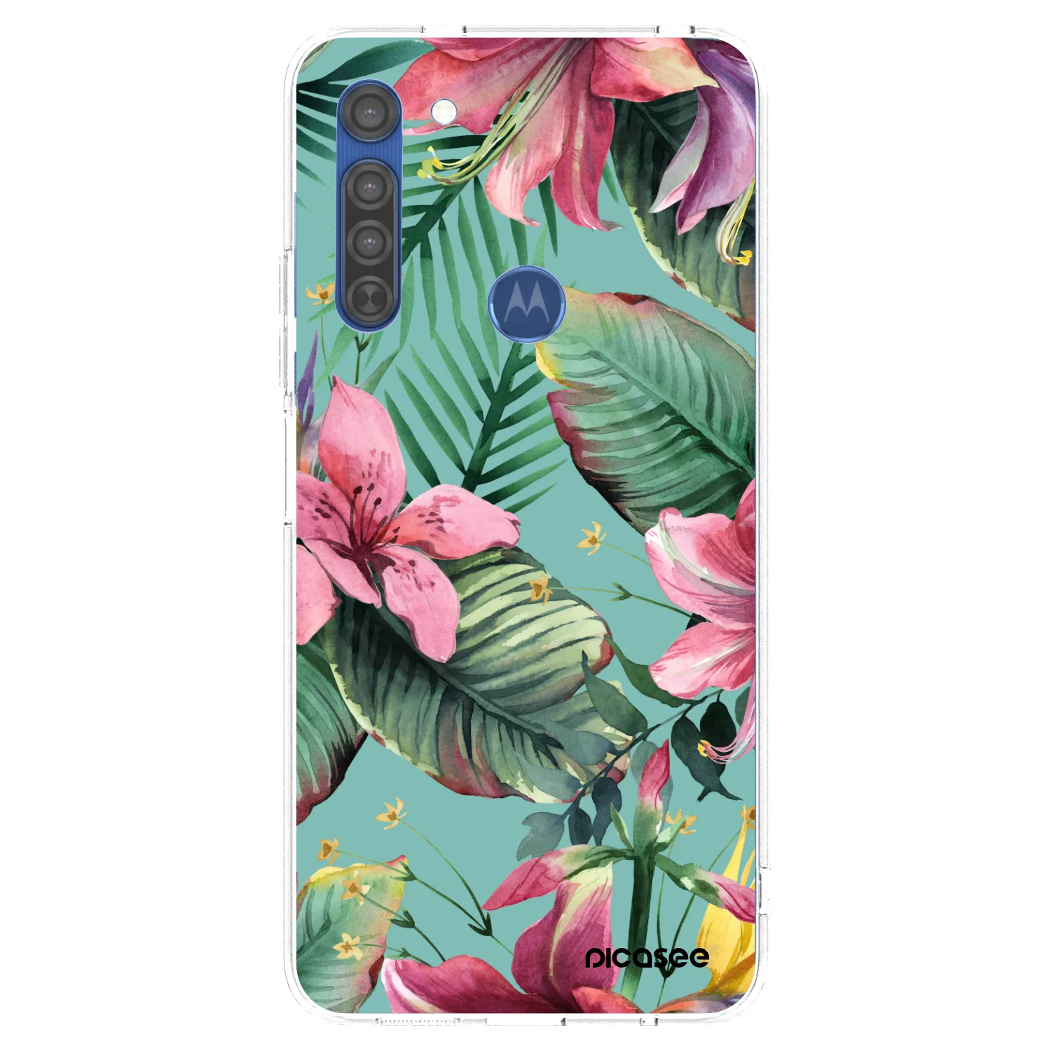 Picasee silikonska prozirna maskica za Motorola Moto G8 - Hawaii