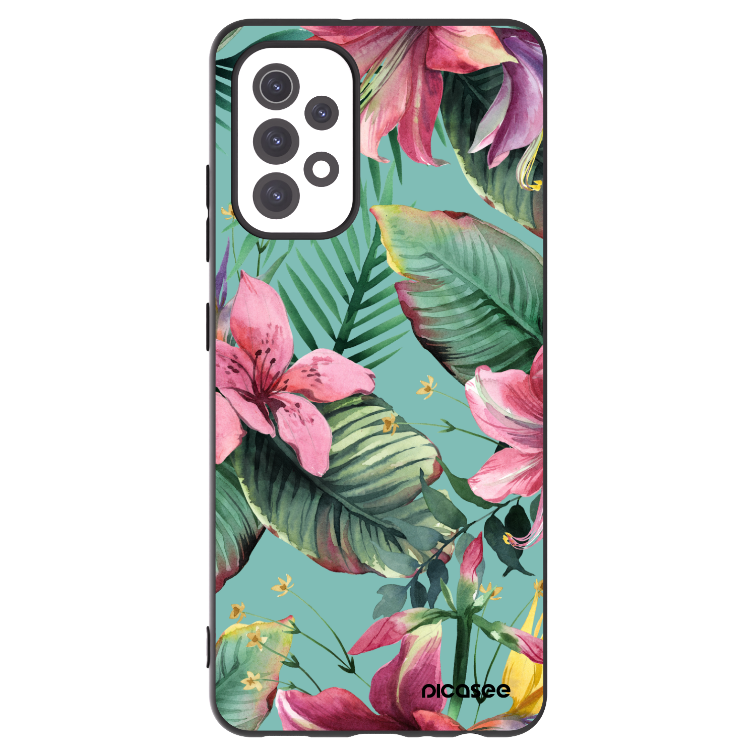 Picasee crna silikonska maskica za Samsung Galaxy A32 5G A326B - Hawaii