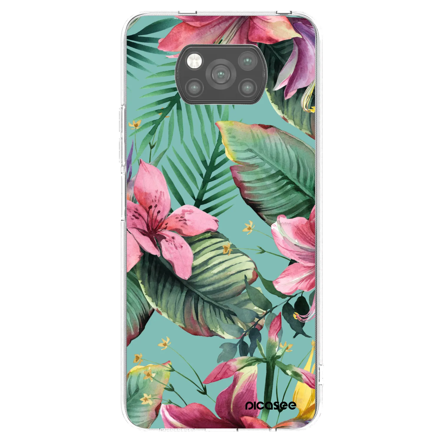 Picasee crna silikonska maskica za Xiaomi Poco X3 Pro - Hawaii