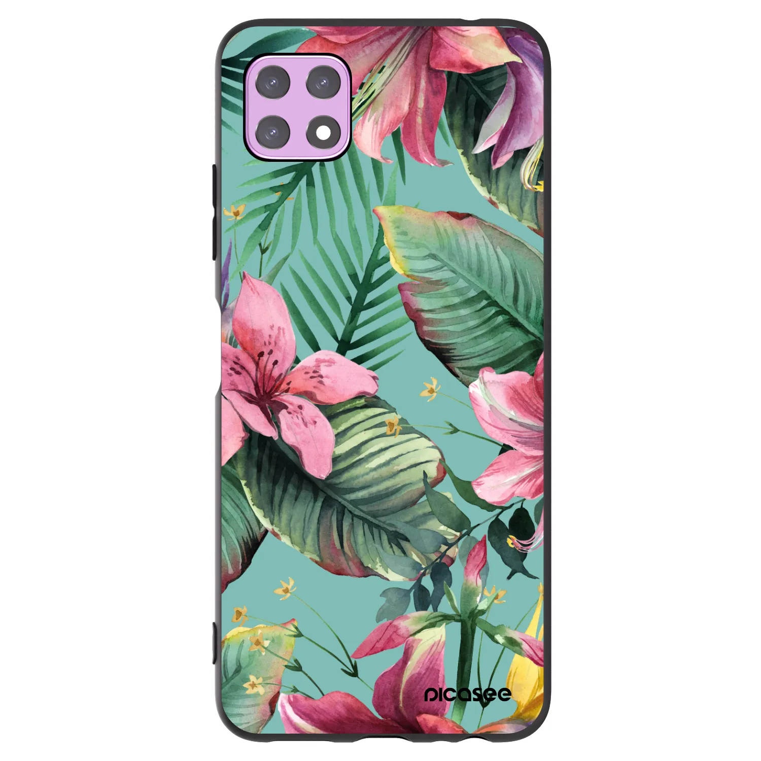 Picasee crna silikonska maskica za Samsung Galaxy A22 A226B 5G - Hawaii