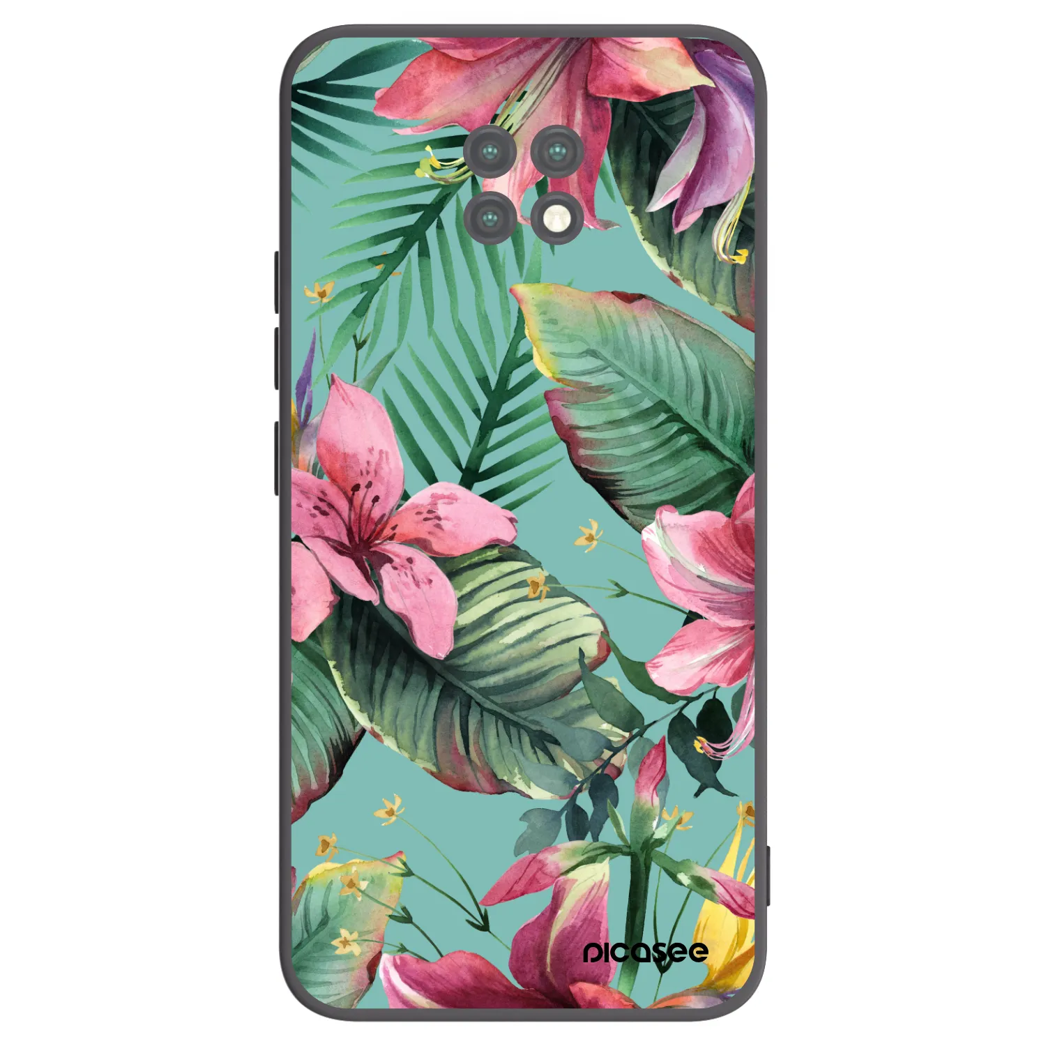 Picasee crna silikonska maskica za Xiaomi Redmi Note 9T - Hawaii