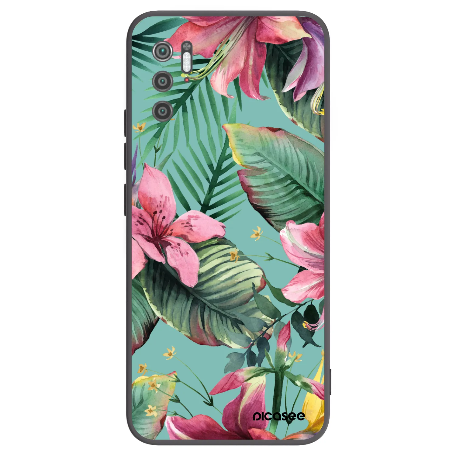 Picasee crna silikonska maskica za Xiaomi Poco M3 Pro 5G - Hawaii