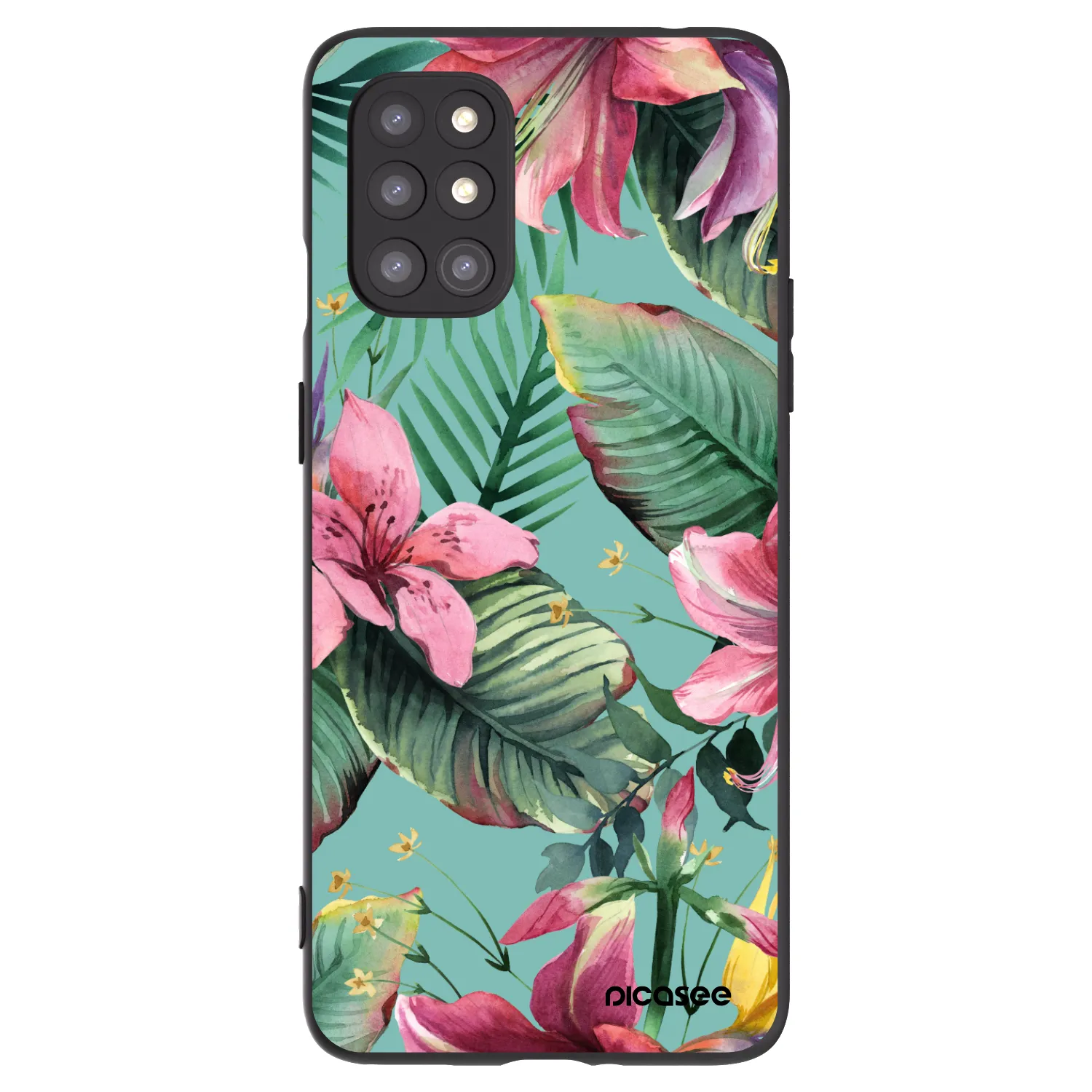 Picasee crna silikonska maskica za OnePlus 8T - Hawaii