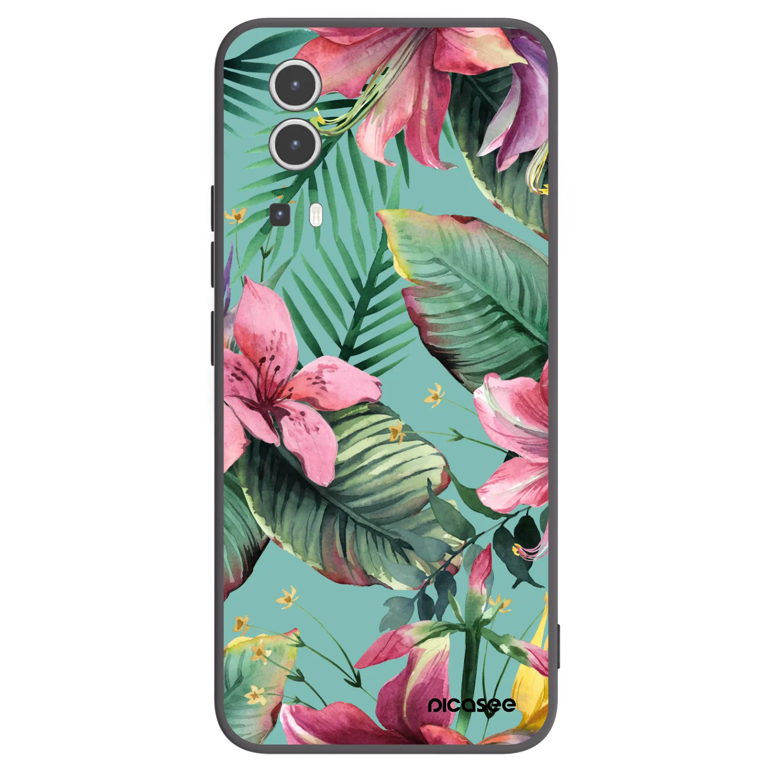 Picasee crna silikonska maskica za Vivo Y72 5G - Hawaii