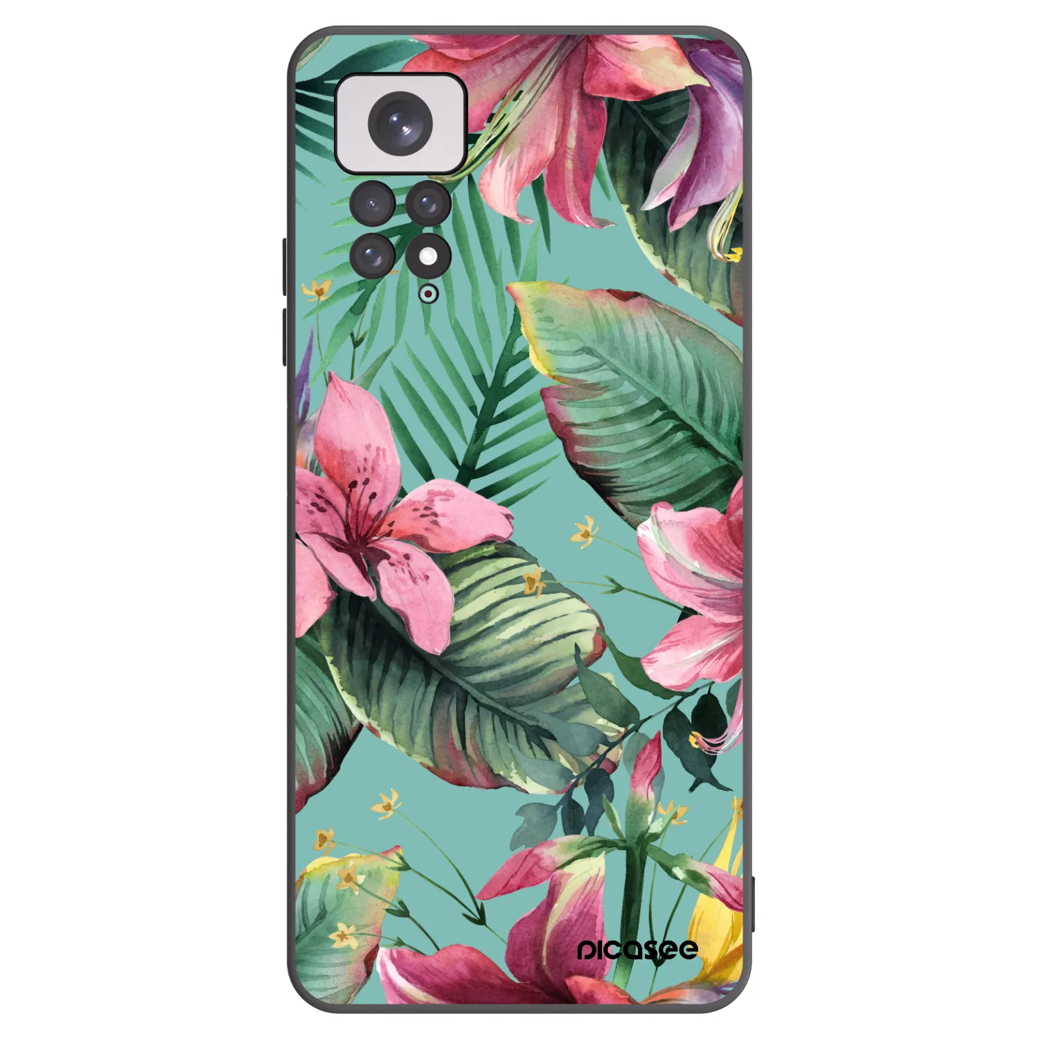 Picasee crna silikonska maskica za Xiaomi Redmi Note 11 - Hawaii