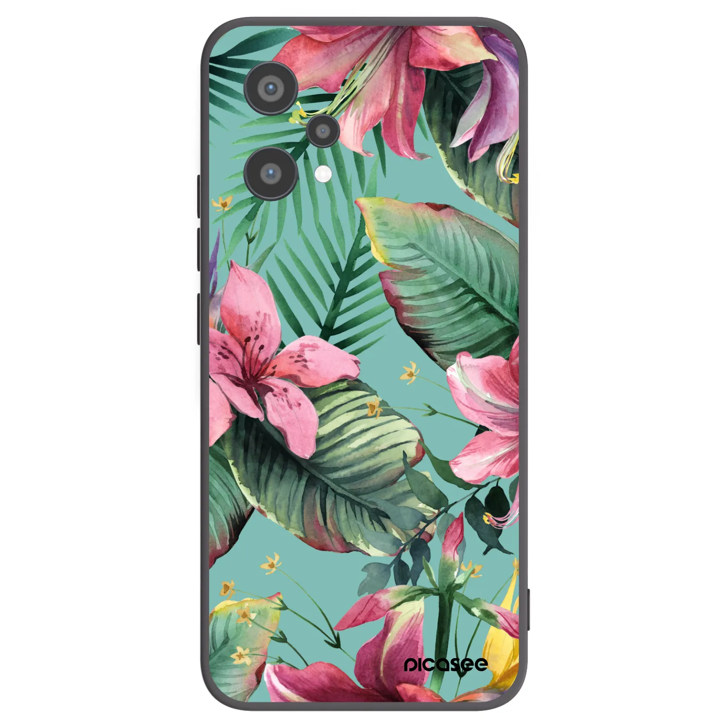 Picasee crna silikonska maskica za Realme 9 Pro 5G - Hawaii