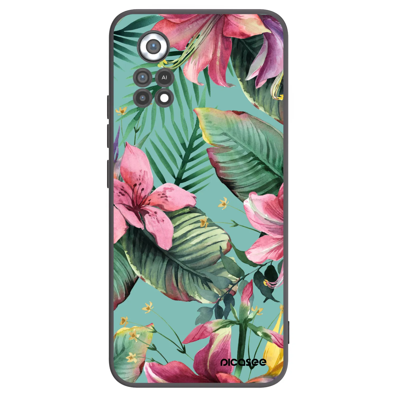 Picasee crna silikonska maskica za Xiaomi Poco X4 Pro 5G - Hawaii