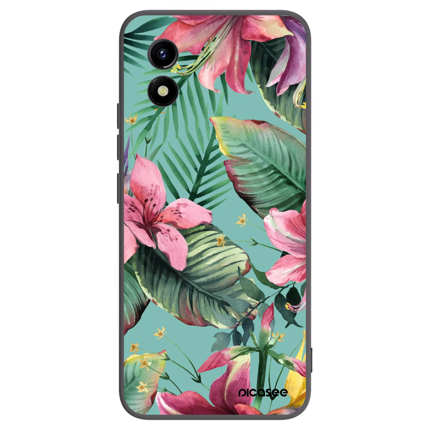 Picasee crna silikonska maskica za Vivo Y01 - Hawaii
