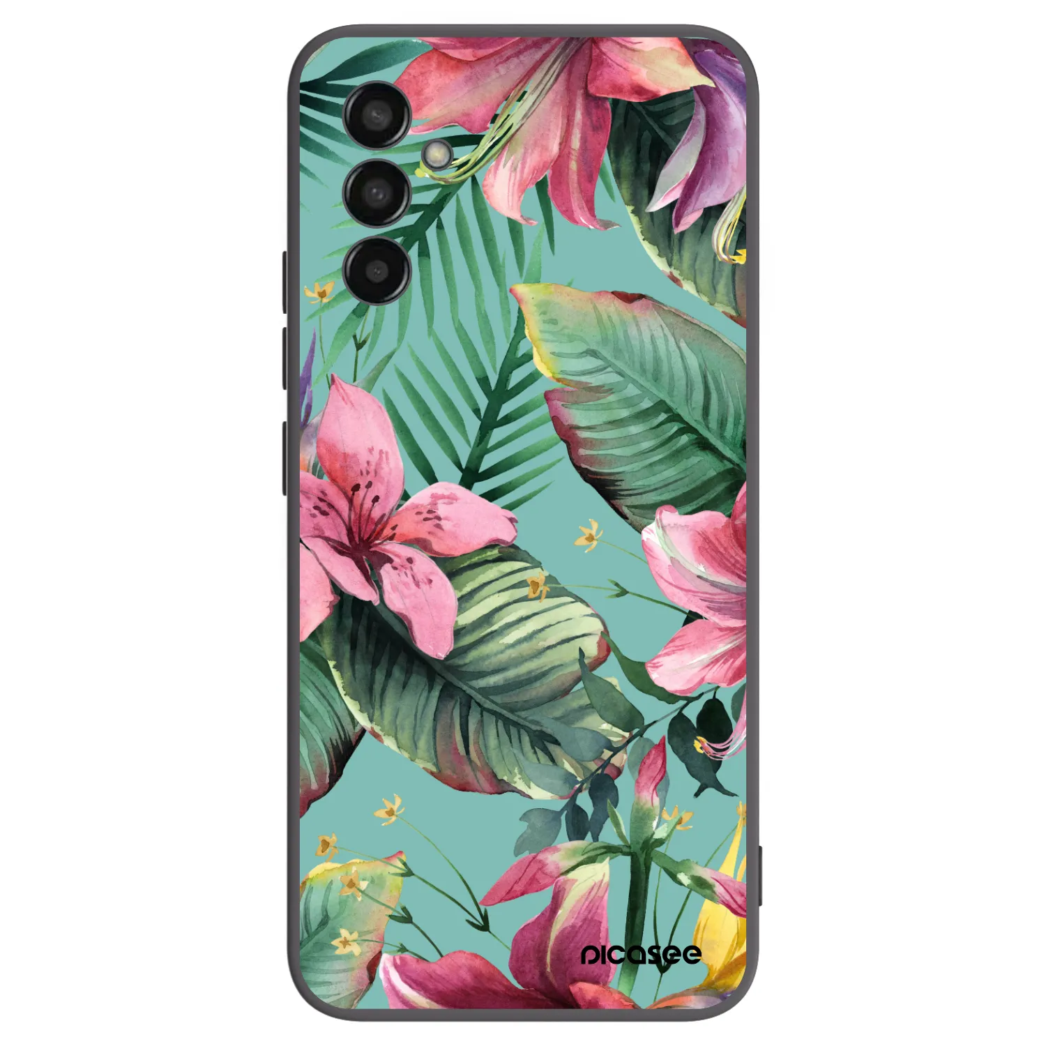 Picasee crna silikonska maskica za Samsung Galaxy M13 M135F - Hawaii