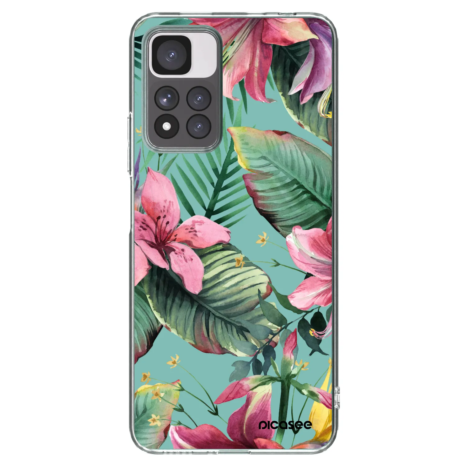 Picasee silikonska prozirna maskica za Xiaomi Redmi Note 11 Pro+ 5G - Hawaii