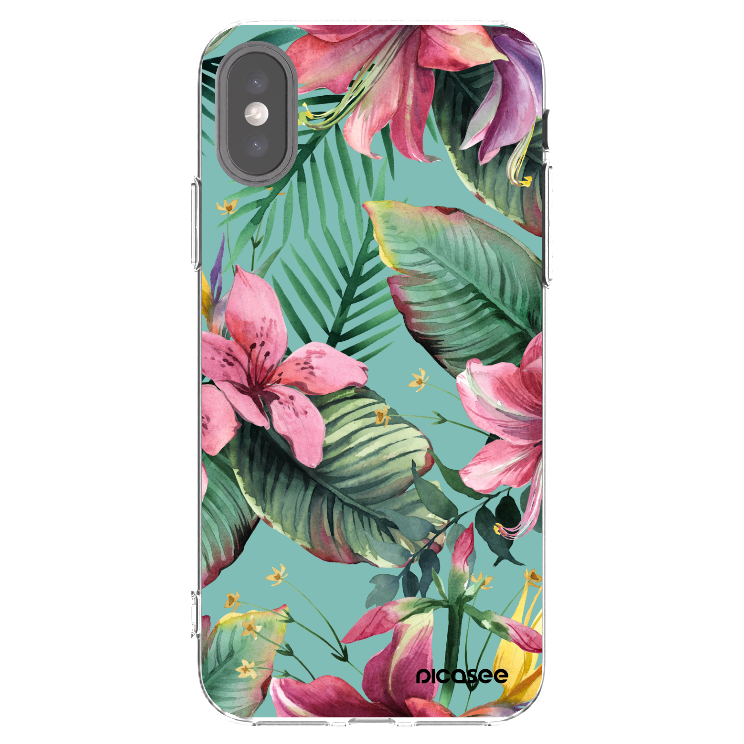 Picasee silikonska prozirna maskica za Apple iPhone X/XS - Hawaii