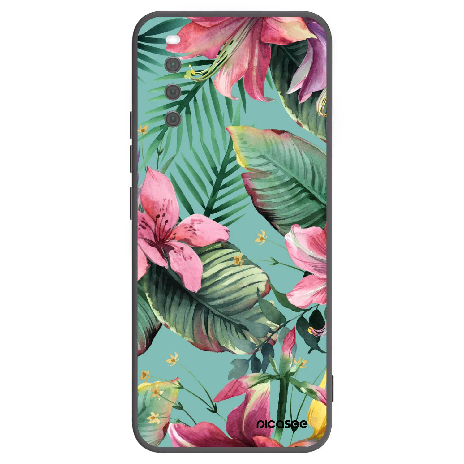 Picasee crna silikonska maskica za Sony Xperia 10 III - Hawaii
