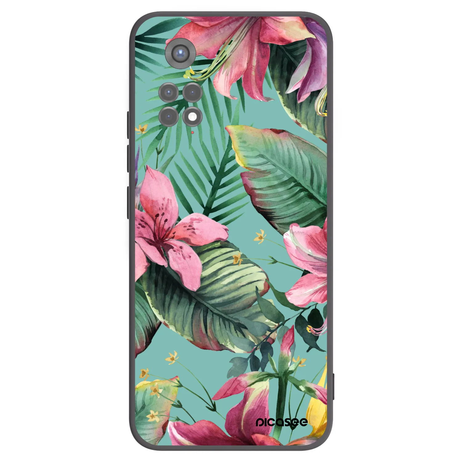 Picasee crna silikonska maskica za Xiaomi Redmi Note 11S 5G - Hawaii