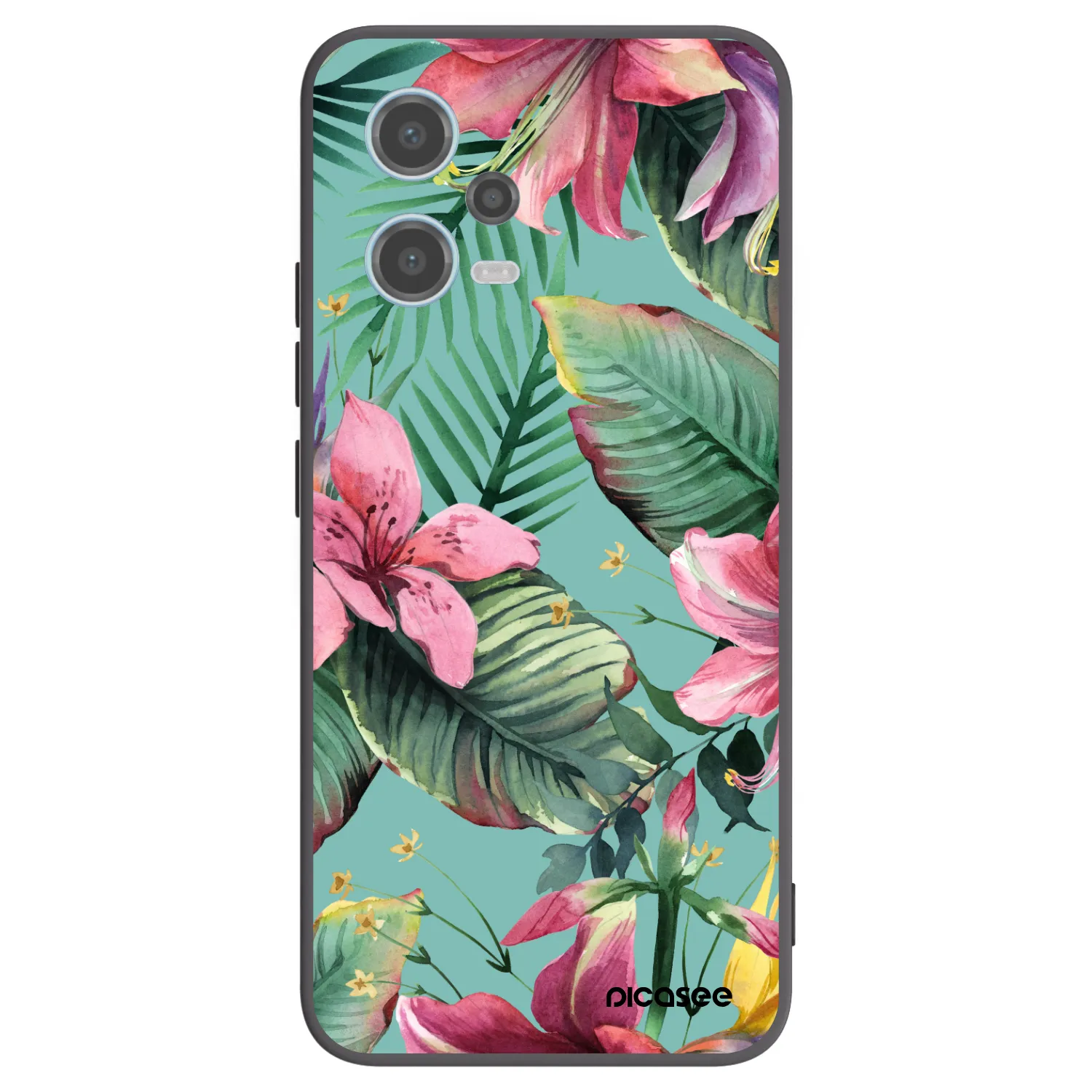 Picasee crna silikonska maskica za Xiaomi Redmi Note 12 5G - Hawaii