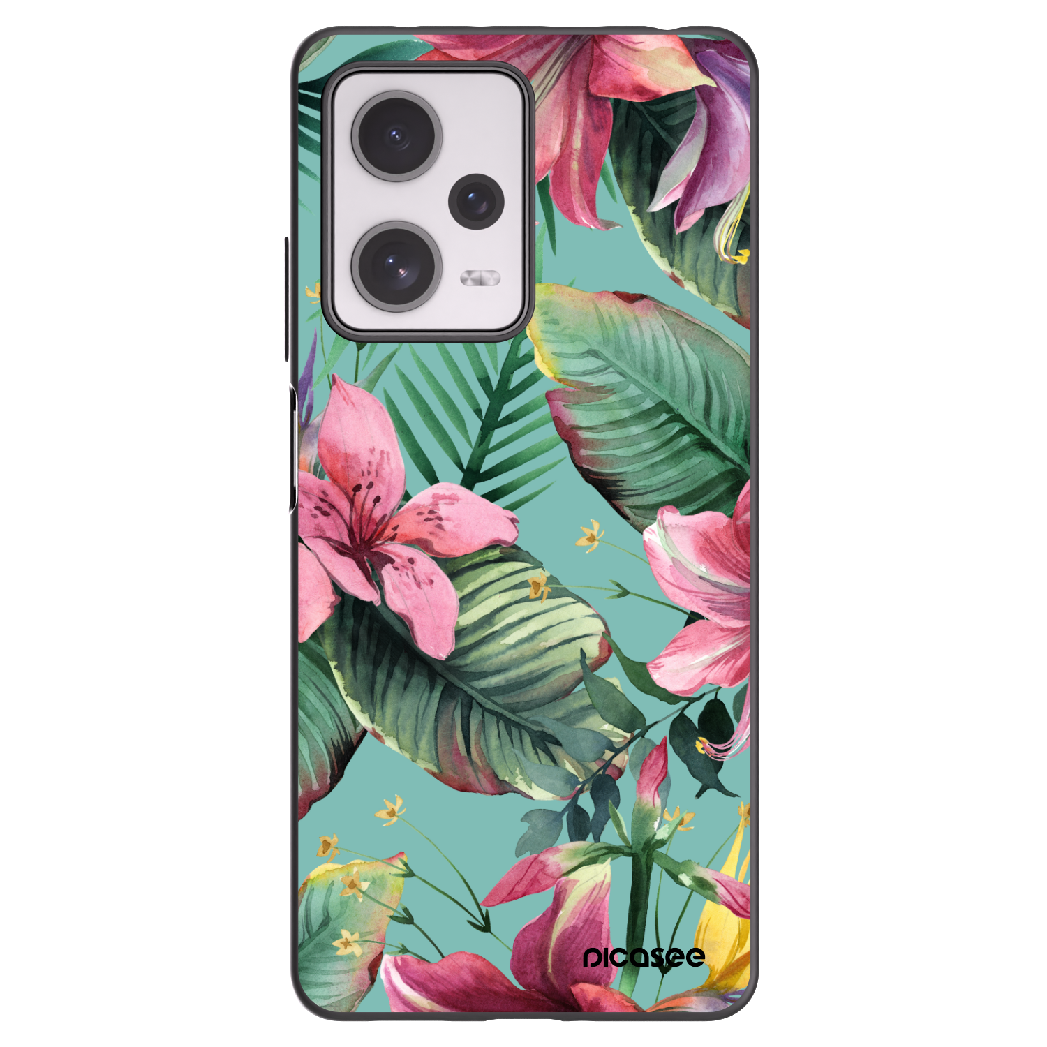 Picasee crna silikonska maskica za Xiaomi Redmi Note 12 Pro+ 5G - Hawaii