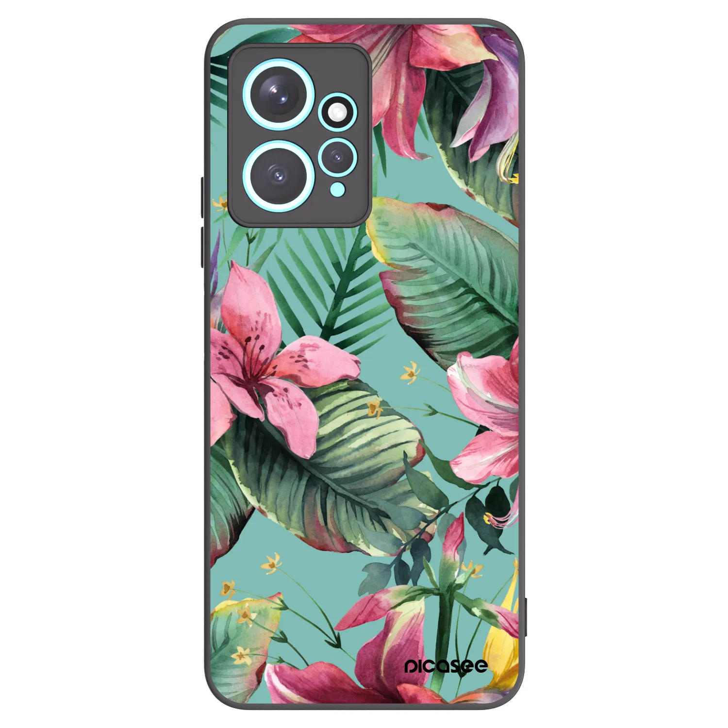 Picasee crna silikonska maskica za Xiaomi Redmi Note 12 4G - Hawaii