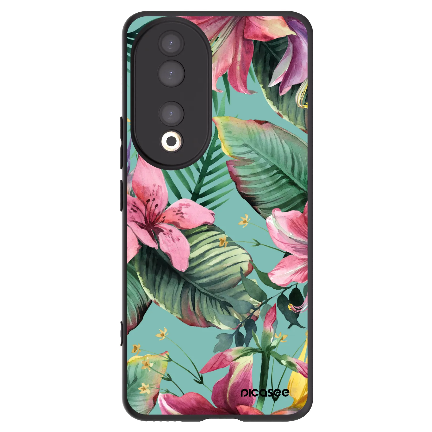 Picasee crna silikonska maskica za Honor 90 5G - Hawaii