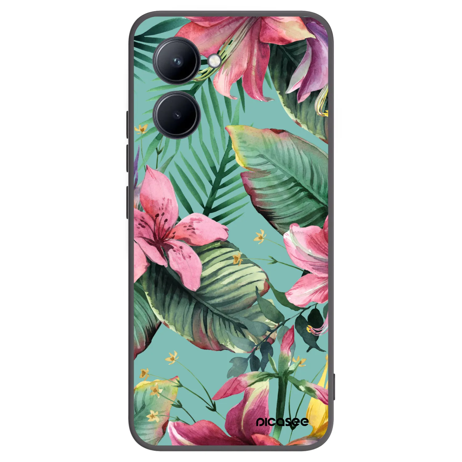Picasee crna silikonska maskica za Realme C33 (2023) - Hawaii