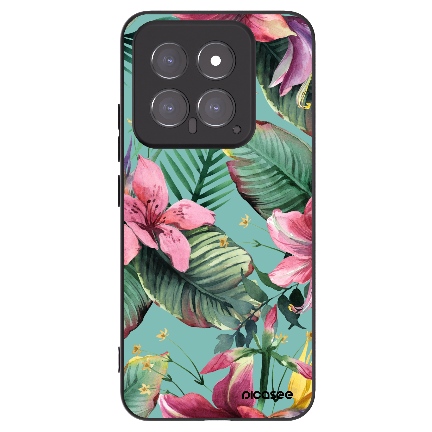 Picasee crna silikonska maskica za Xiaomi 14 - Hawaii
