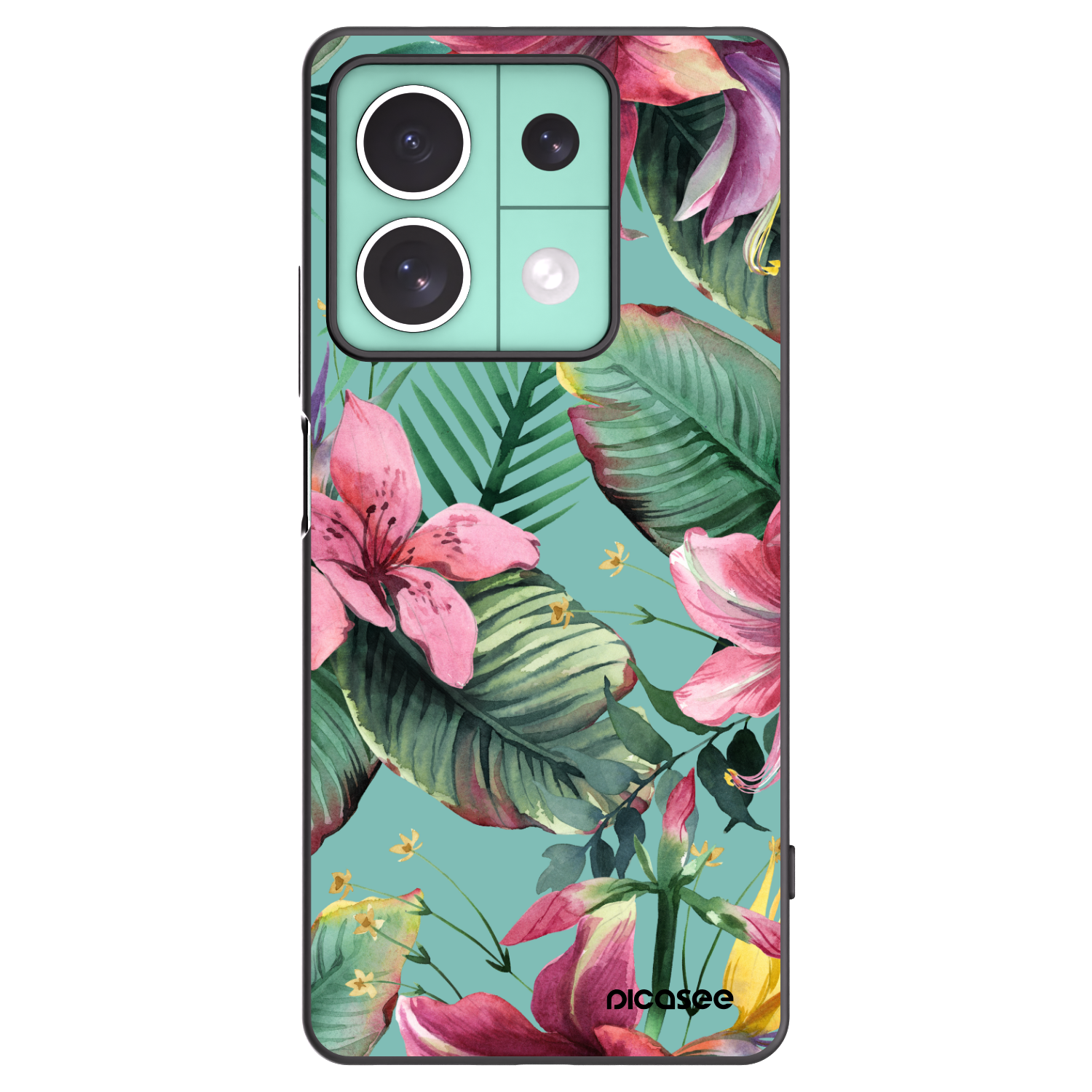 Picasee crna silikonska maskica za Xiaomi Redmi Note 13 5G - Hawaii