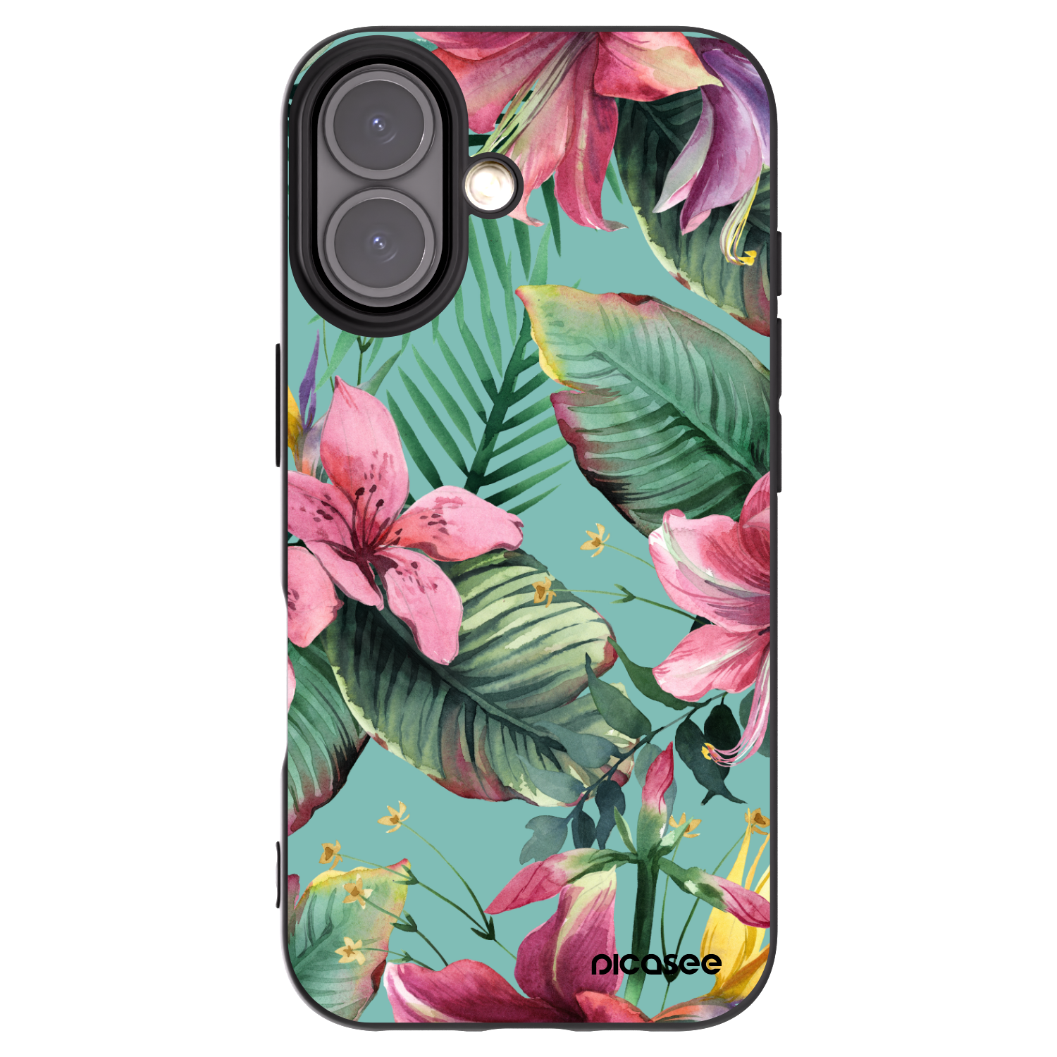 Picasee crna silikonska maskica za Apple iPhone 16 - Hawaii
