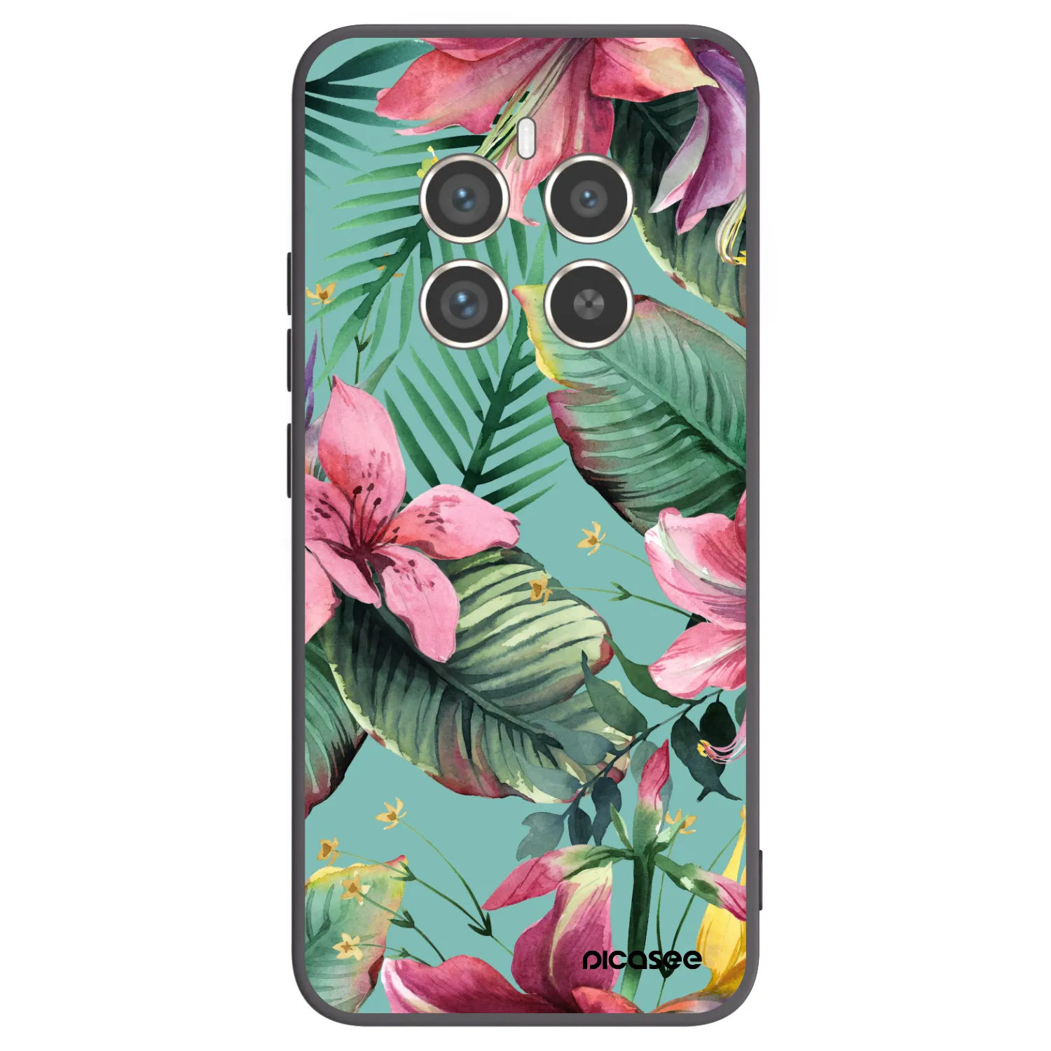 Picasee crna silikonska maskica za Realme 12 Pro 5G - Hawaii