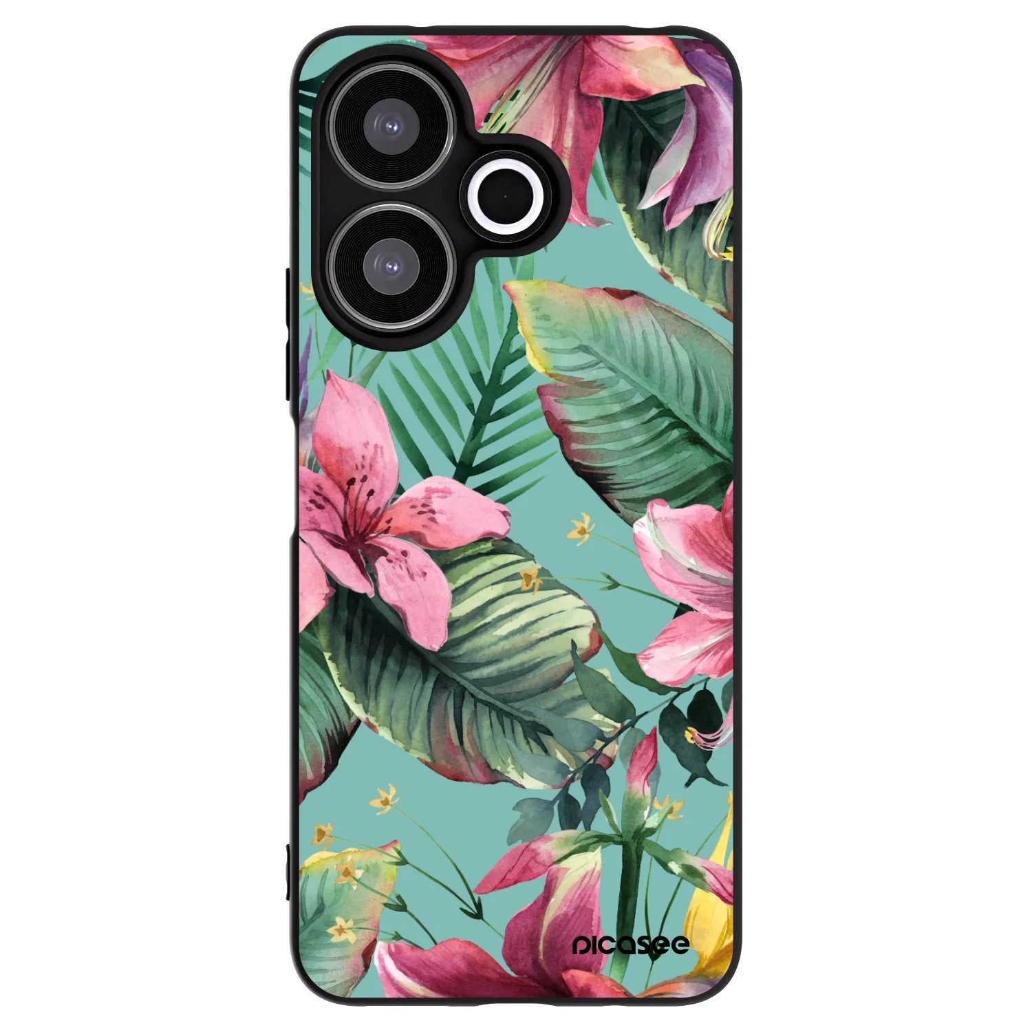 Picasee crna silikonska maskica za Xiaomi Redmi 13 4G - Hawaii