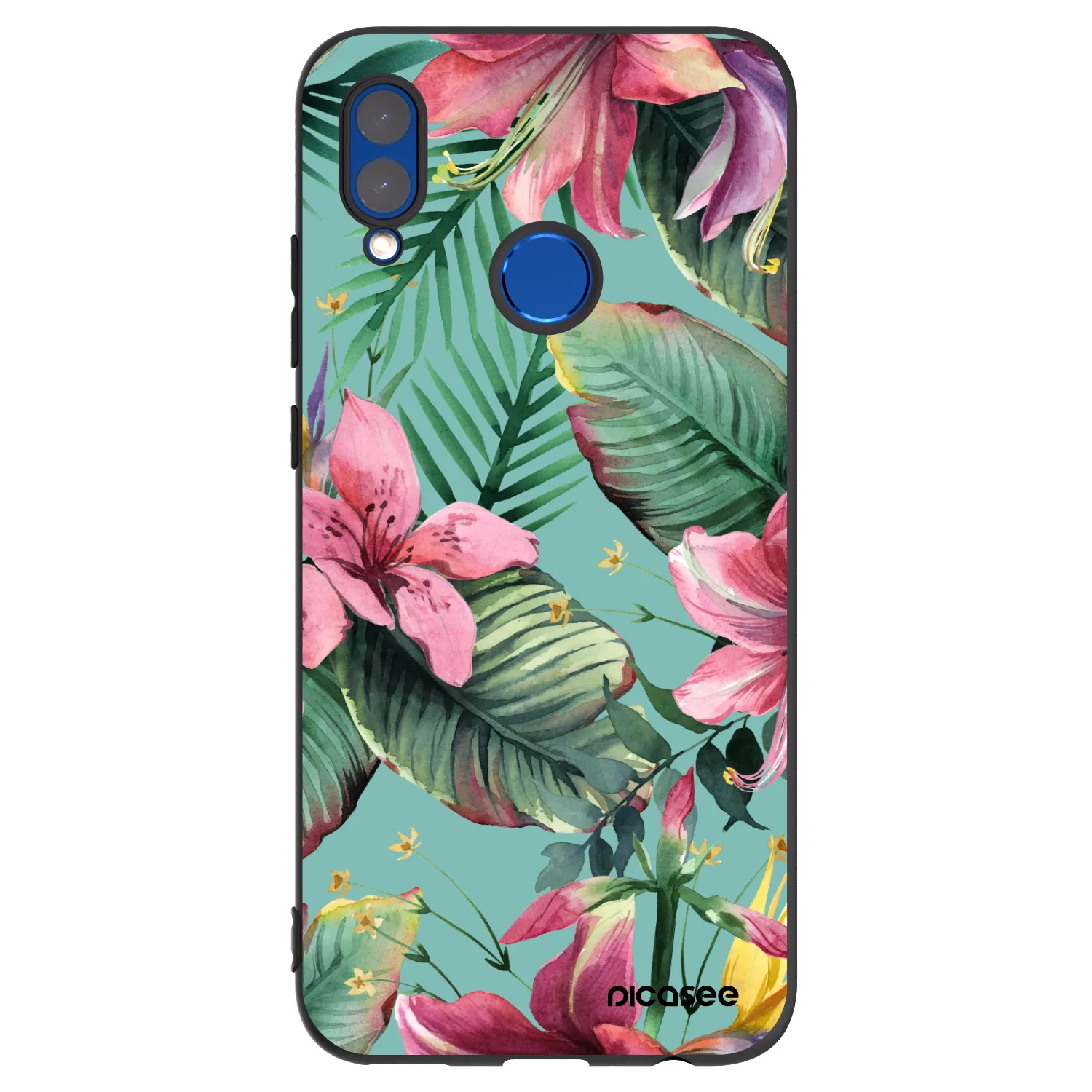 Picasee crna silikonska maskica za Huawei P Smart 2019 - Hawaii