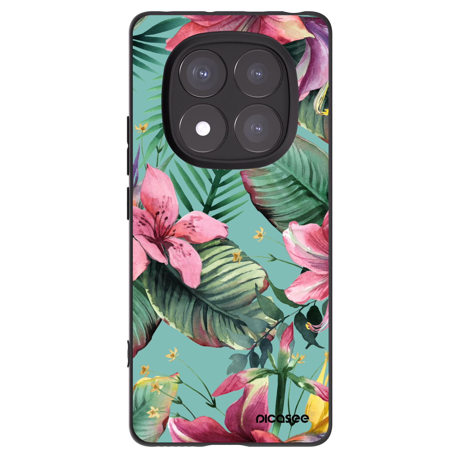 Picasee crna silikonska maskica za Xiaomi Redmi Note 14 Pro+ 5G - Hawaii