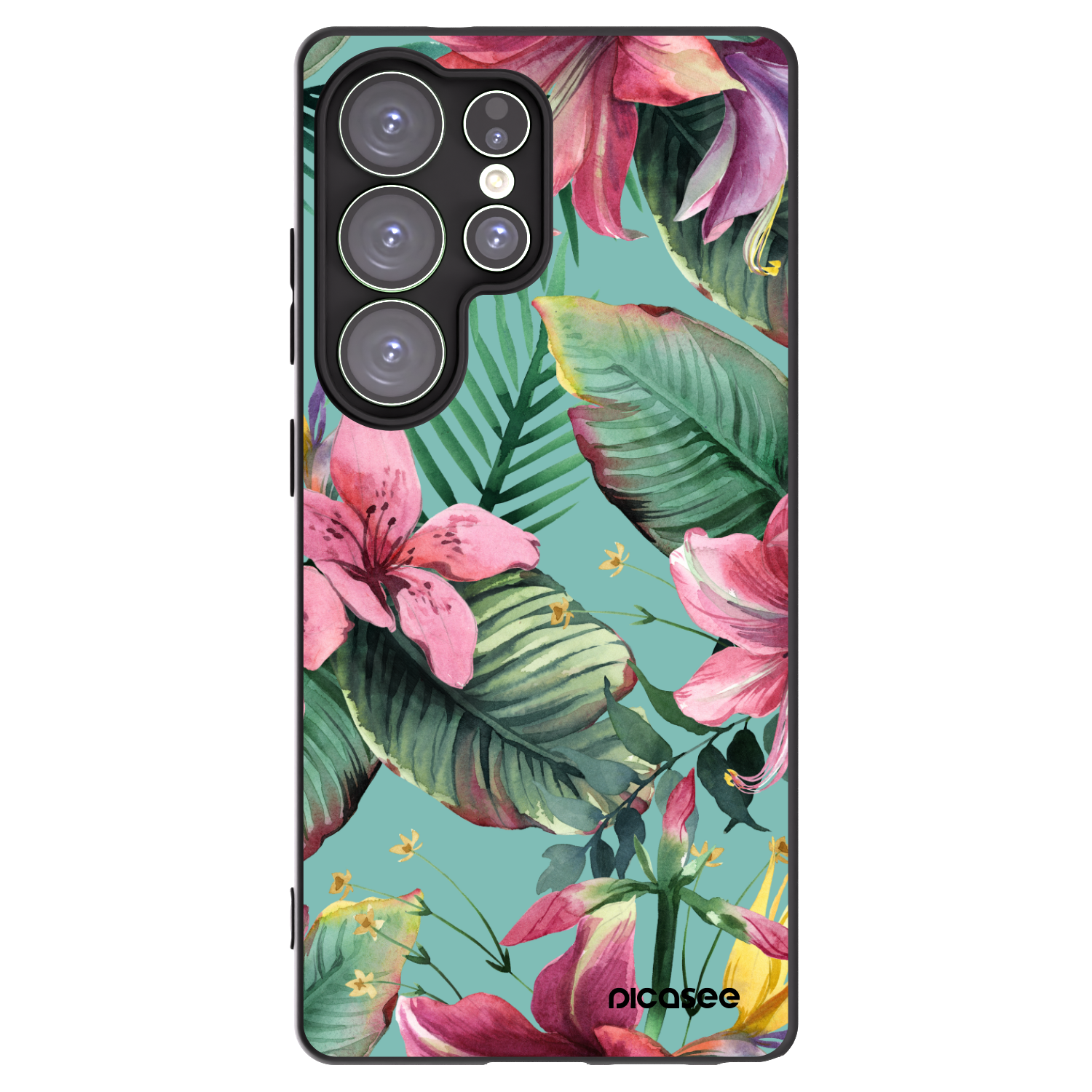 Picasee crna silikonska maskica za Samsung Galaxy S25 Ultra 5G - Hawaii