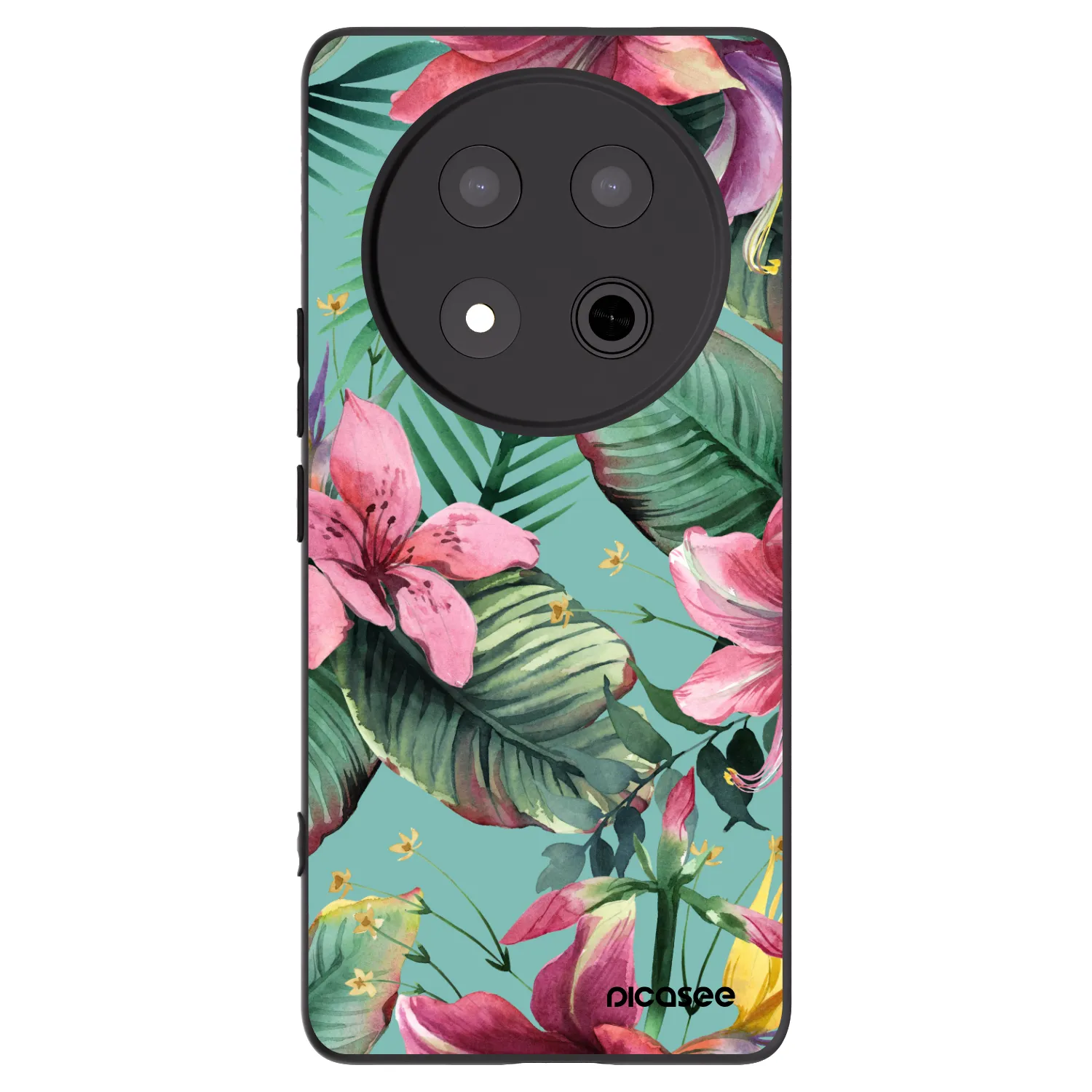 Picasee crna silikonska maskica za Honor Magic7 Lite 5G - Hawaii