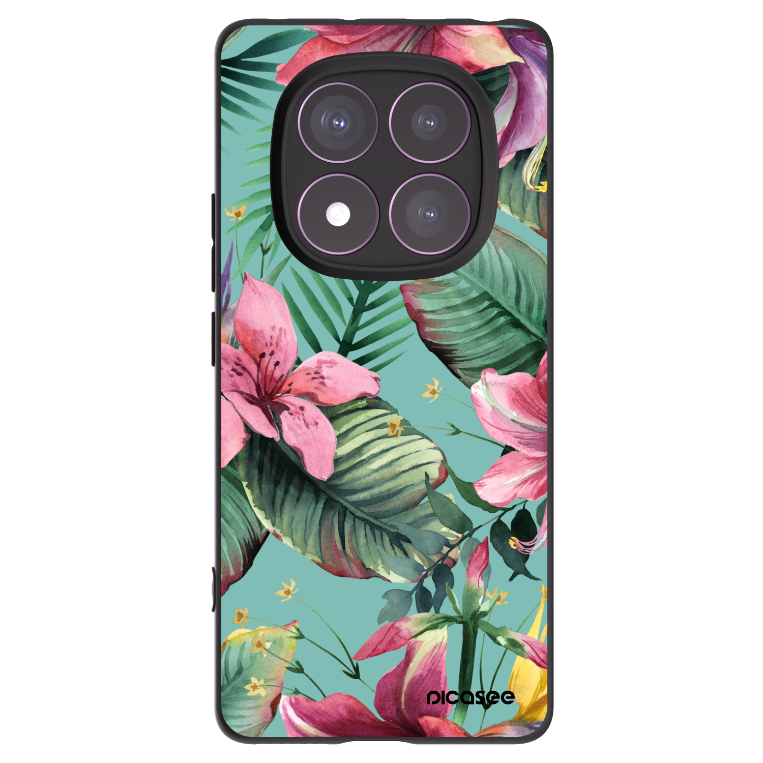 Picasee crna silikonska maskica za Xiaomi Redmi Note 14 Pro 4G - Hawaii
