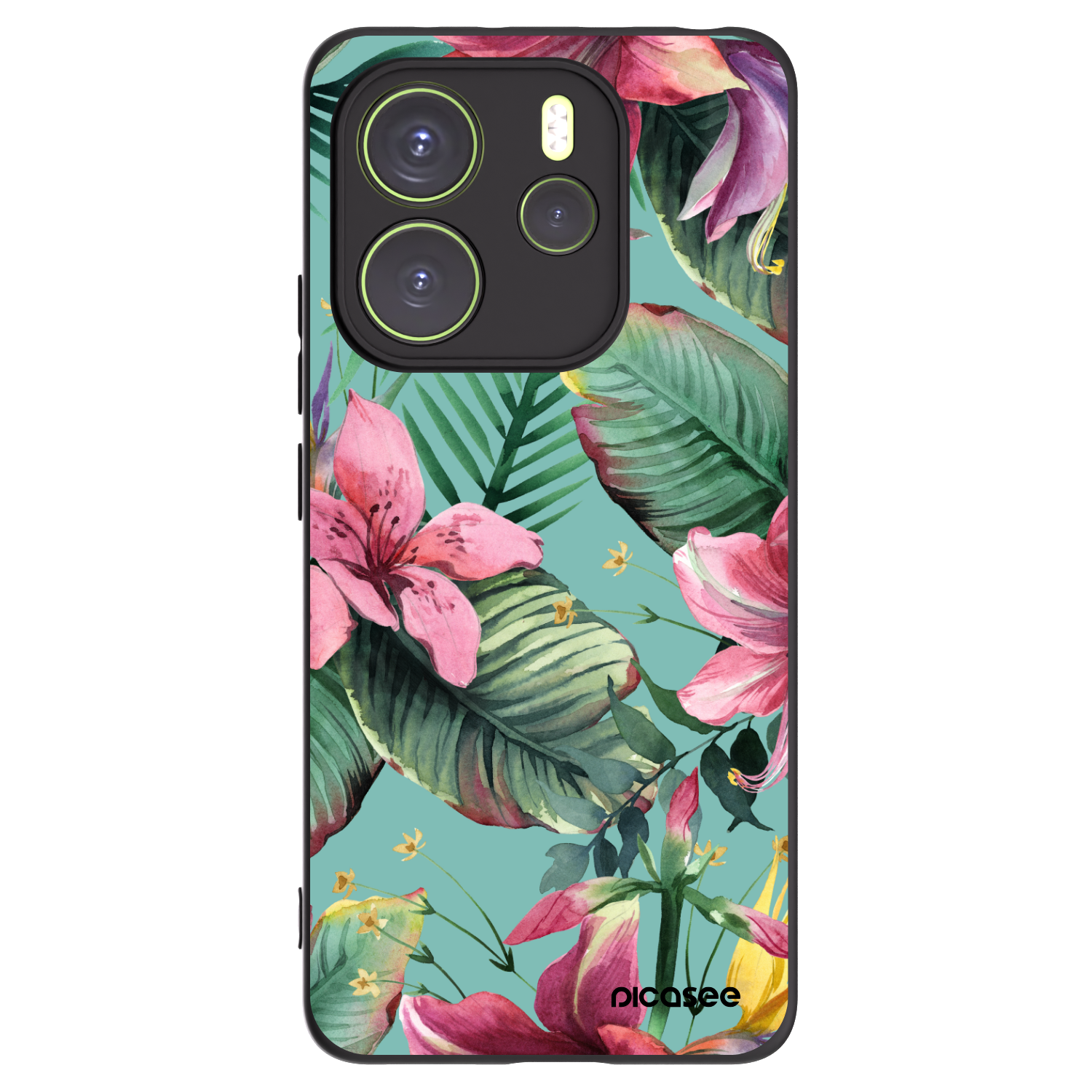 Picasee crna silikonska maskica za Xiaomi Redmi Note 14 4G - Hawaii