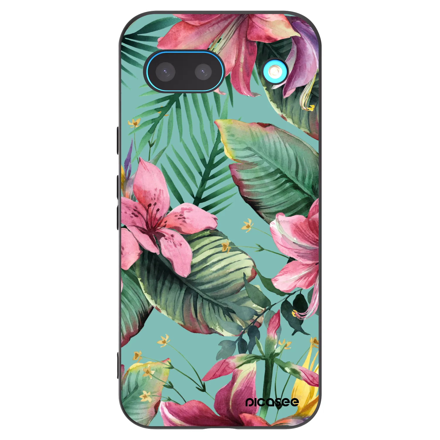 Picasee crna silikonska maskica za Google Pixel 8a - Hawaii