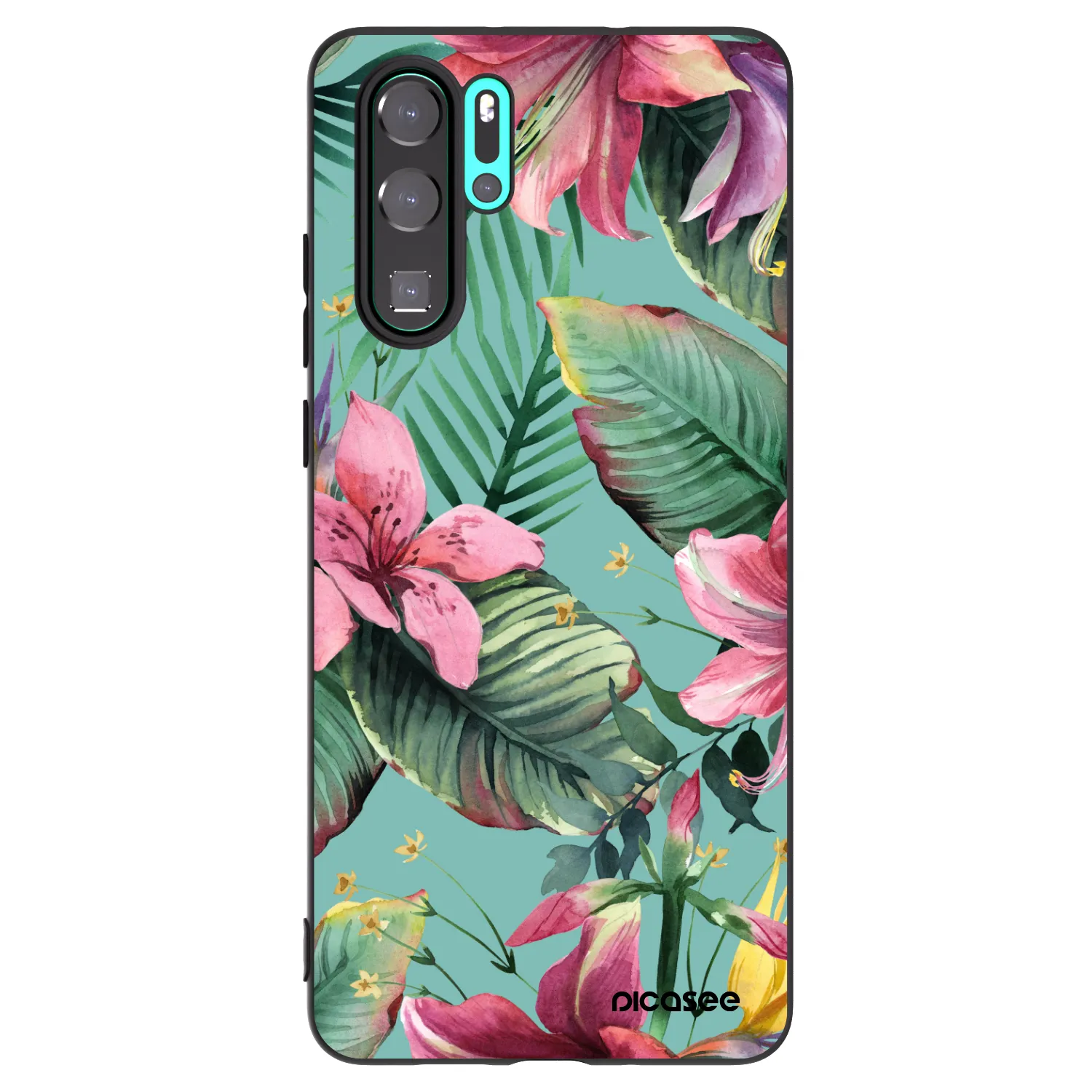 Picasee crna silikonska maskica za Huawei P30 Pro - Hawaii