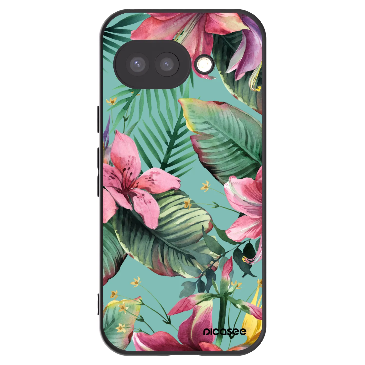 Picasee crna silikonska maskica za Google Pixel 9a - Hawaii