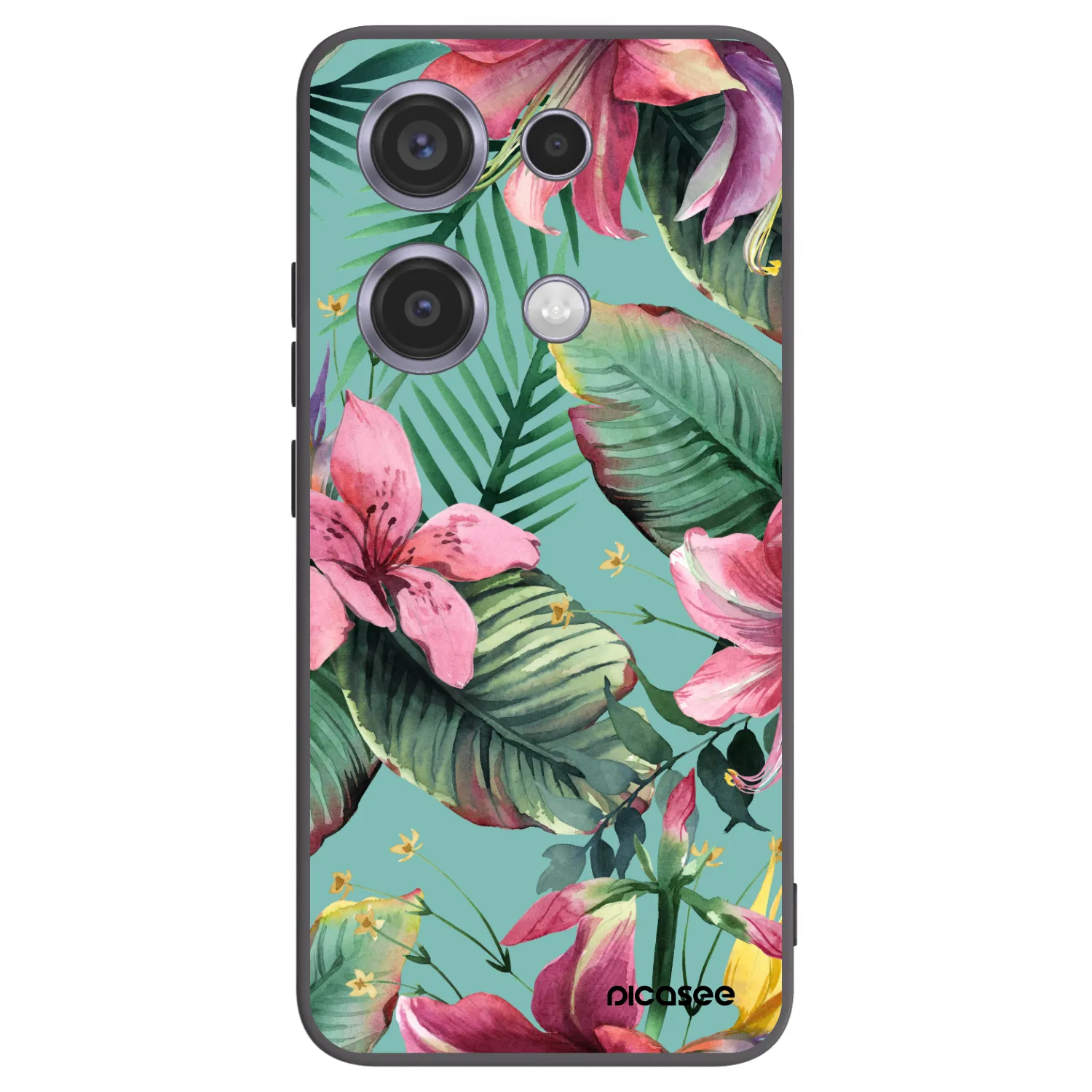 Picasee crna silikonska maskica za Xiaomi Redmi Note 14S - Hawaii