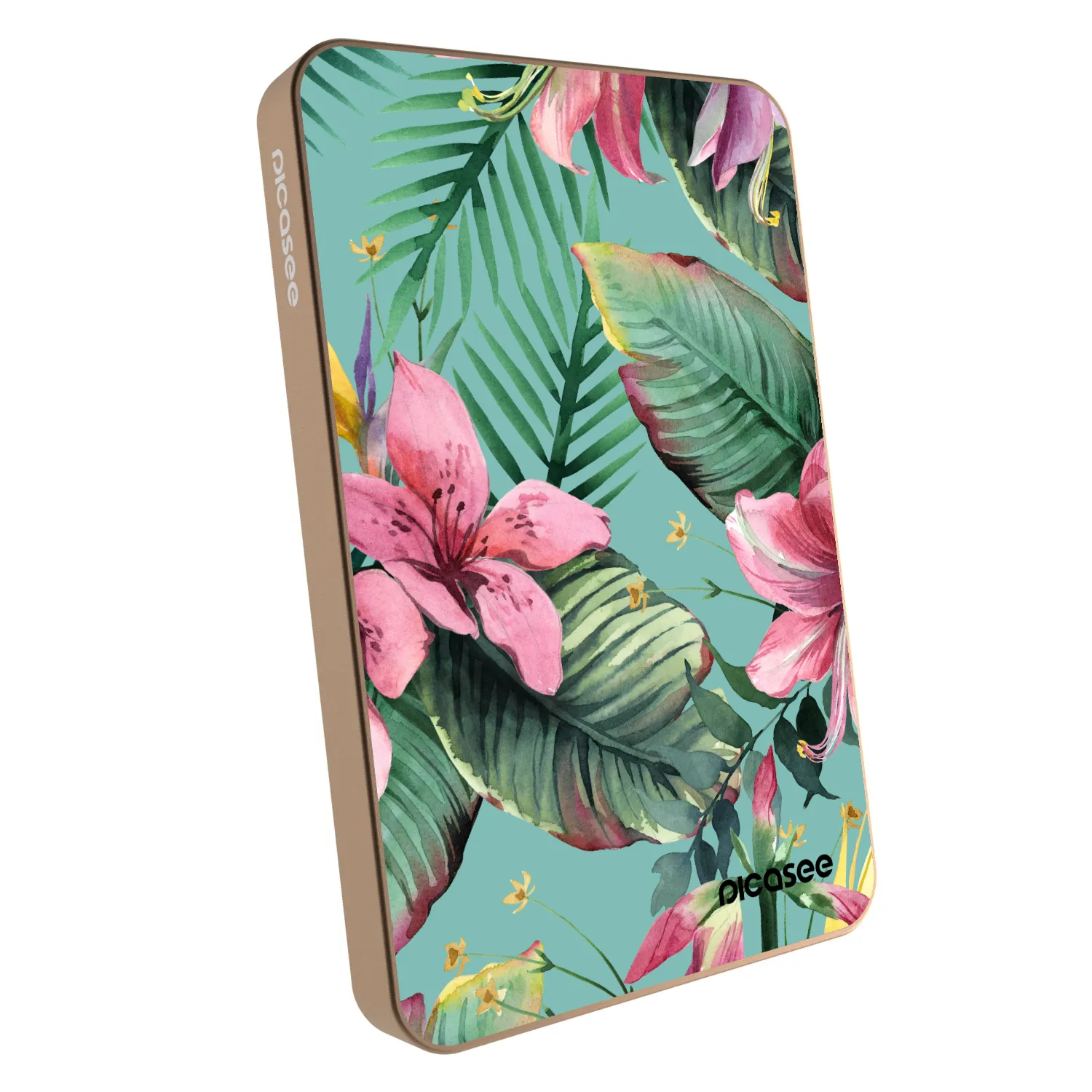 Picasee Prijenosni punjač s MagSafe 5 000 mAh Zlatni - Hawaii