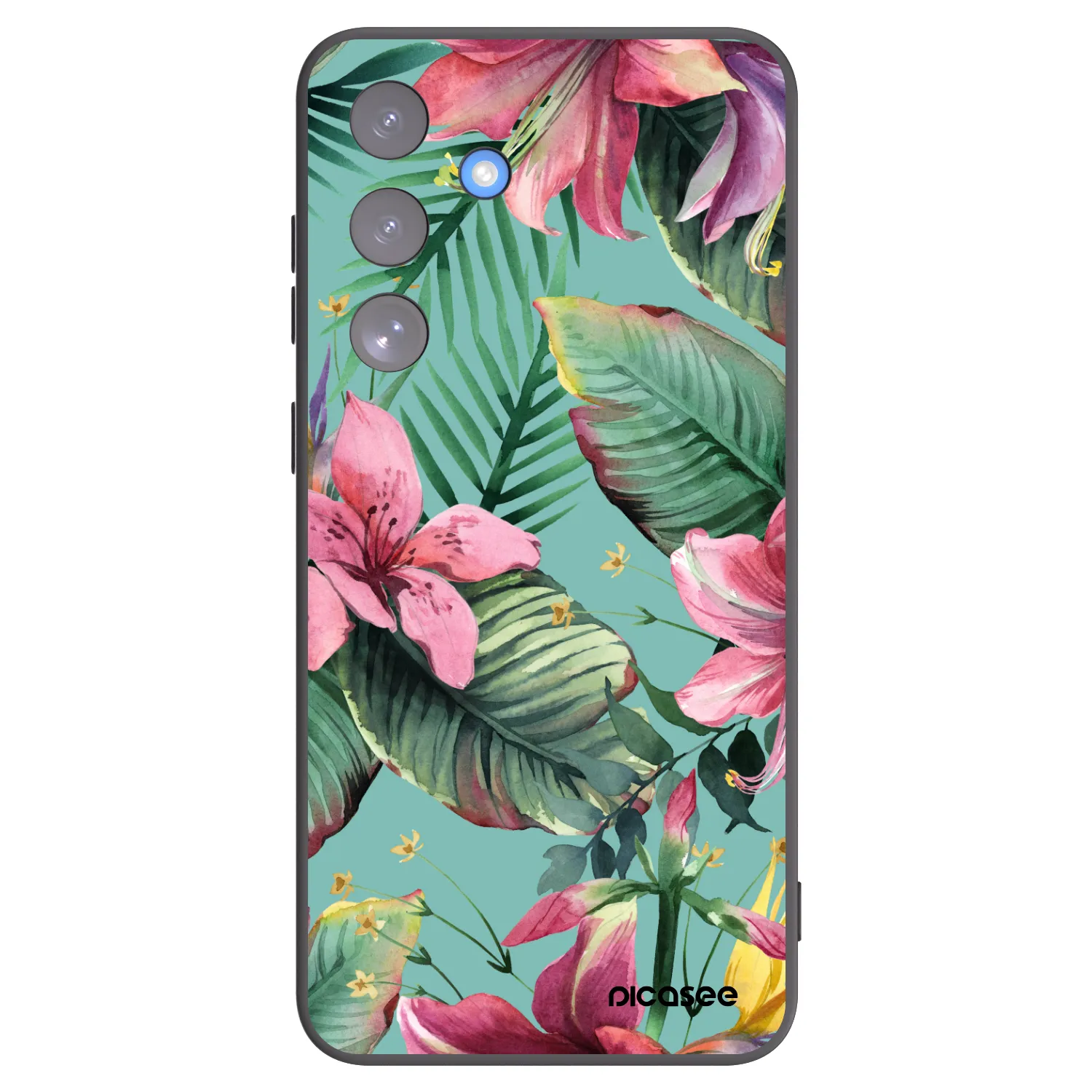 Picasee crna silikonska maskica za Samsung Galaxy S25 FE 5G - Hawaii