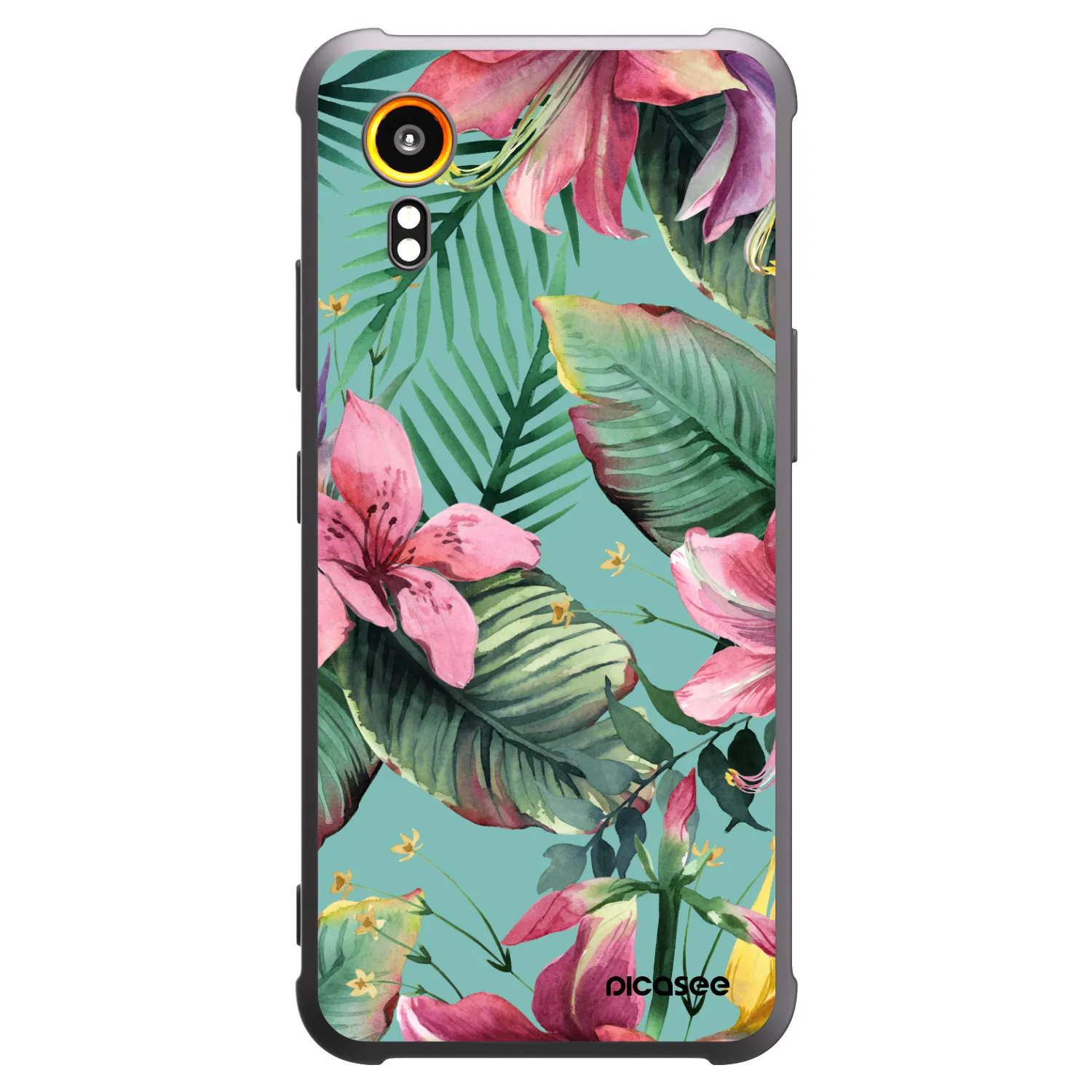 Picasee crna silikonska maskica za Samsung Galaxy Xcover 7 - Hawaii