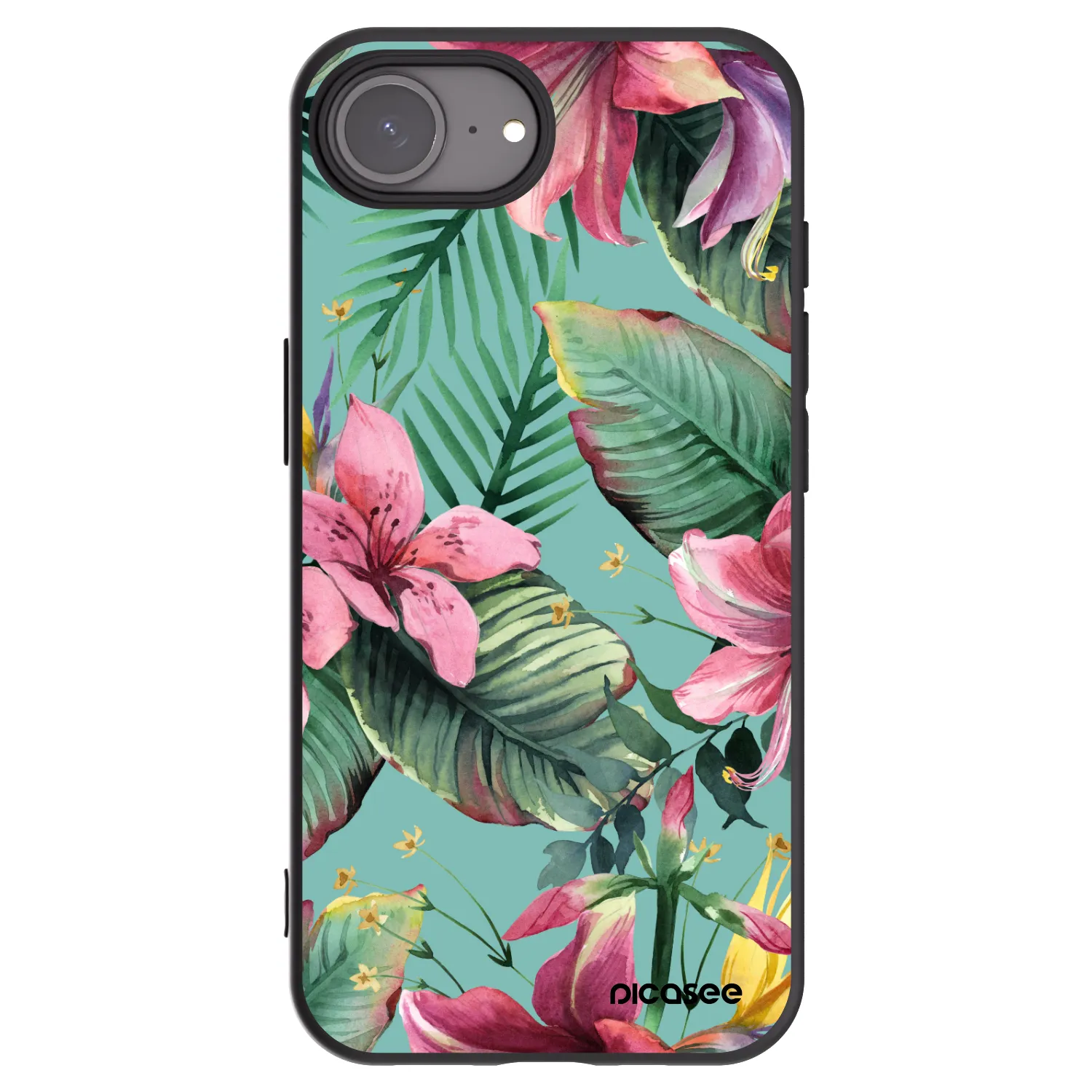 Picasee crna silikonska maskica za Apple iPhone 17e - Hawaii