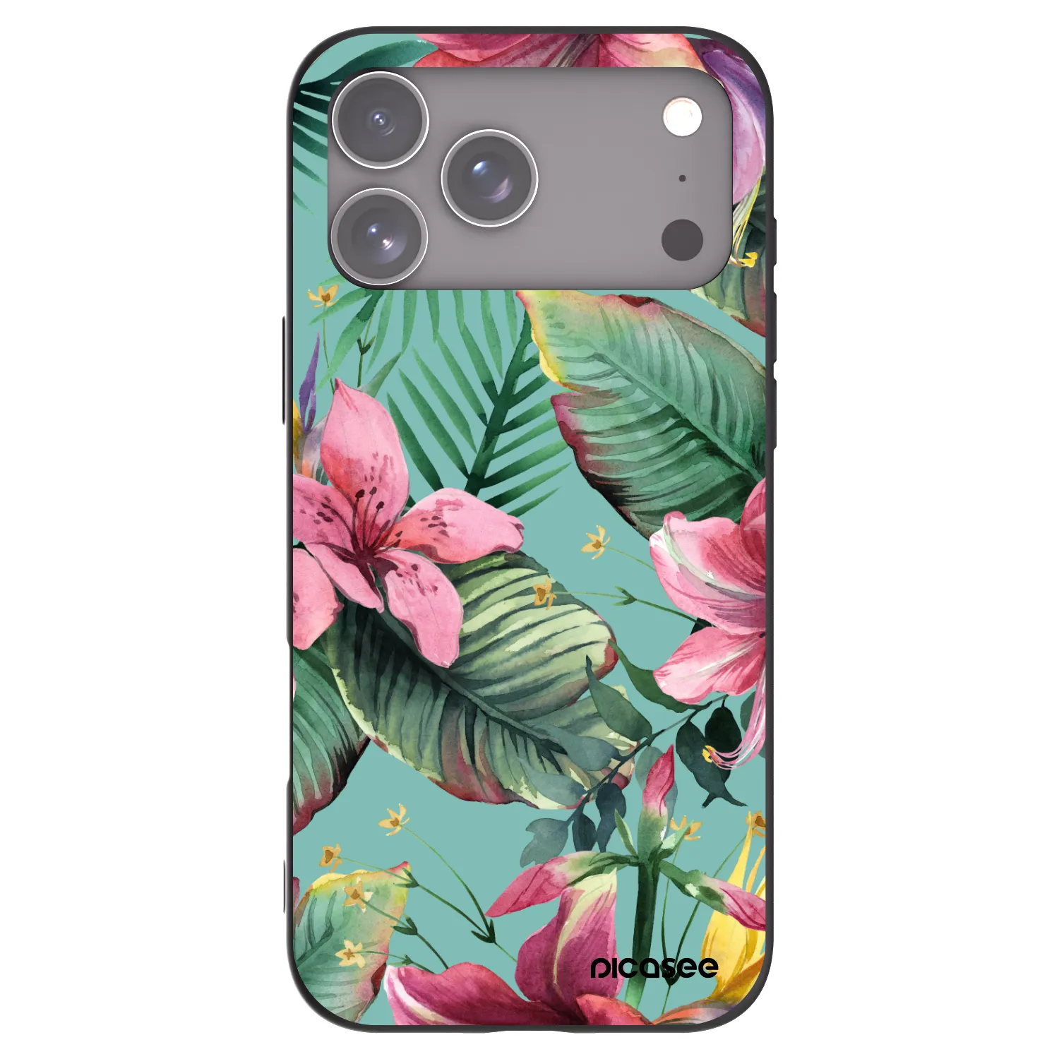 Picasee crna silikonska maskica za Apple iPhone 18 Pro Max - Hawaii