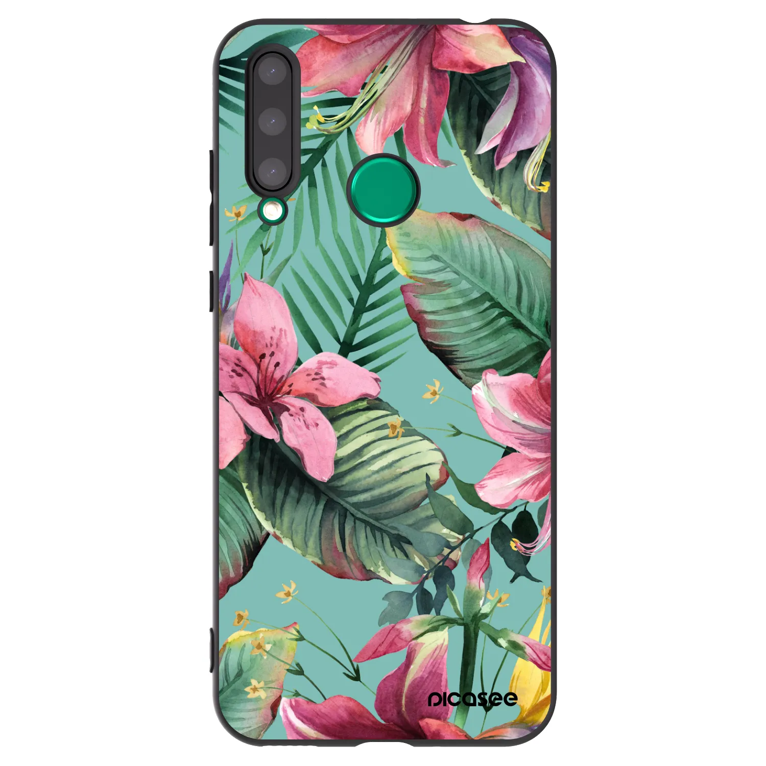 Picasee crna silikonska maskica za Honor 20 Lite - Hawaii