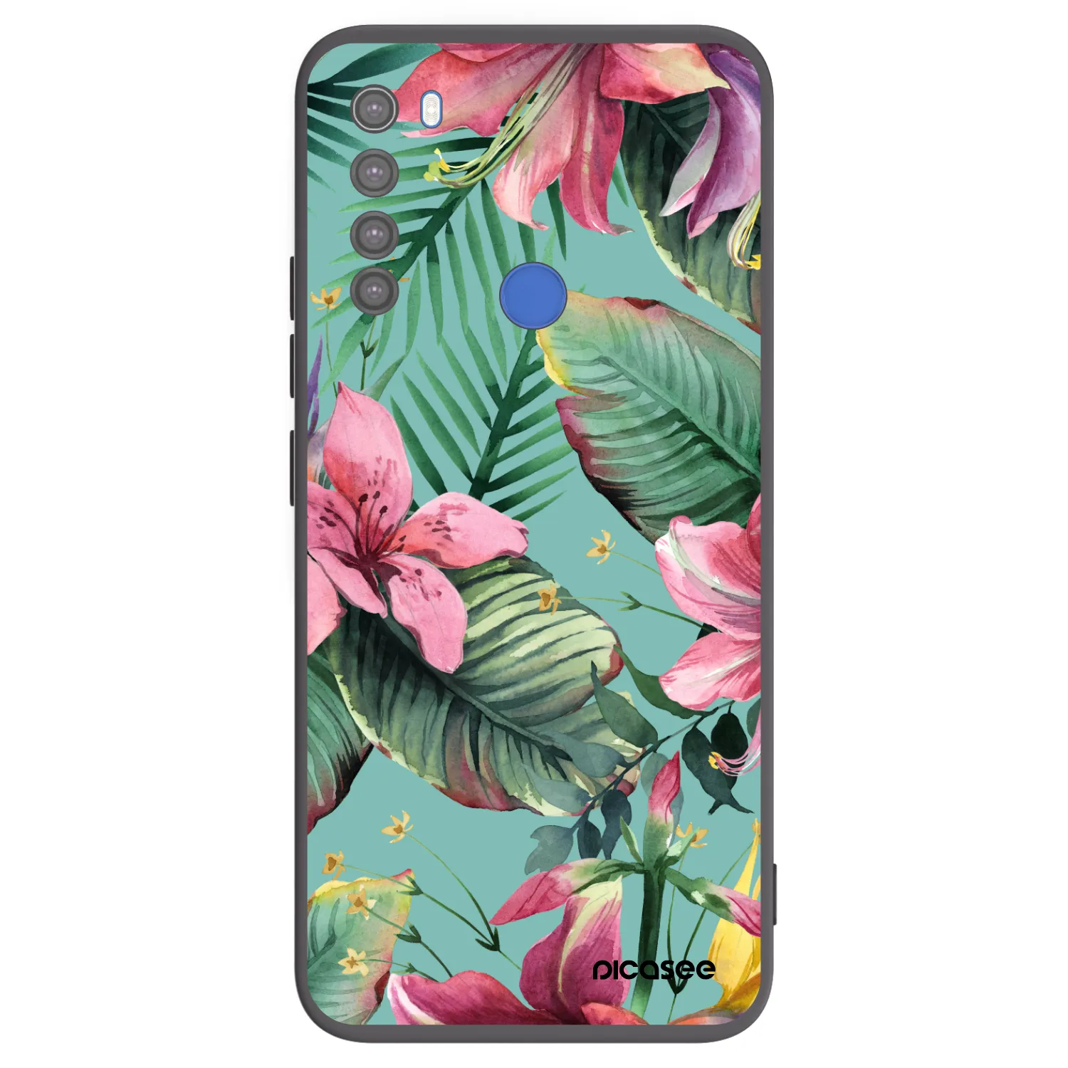Picasee crna silikonska maskica za Xiaomi Redmi Note 8T - Hawaii