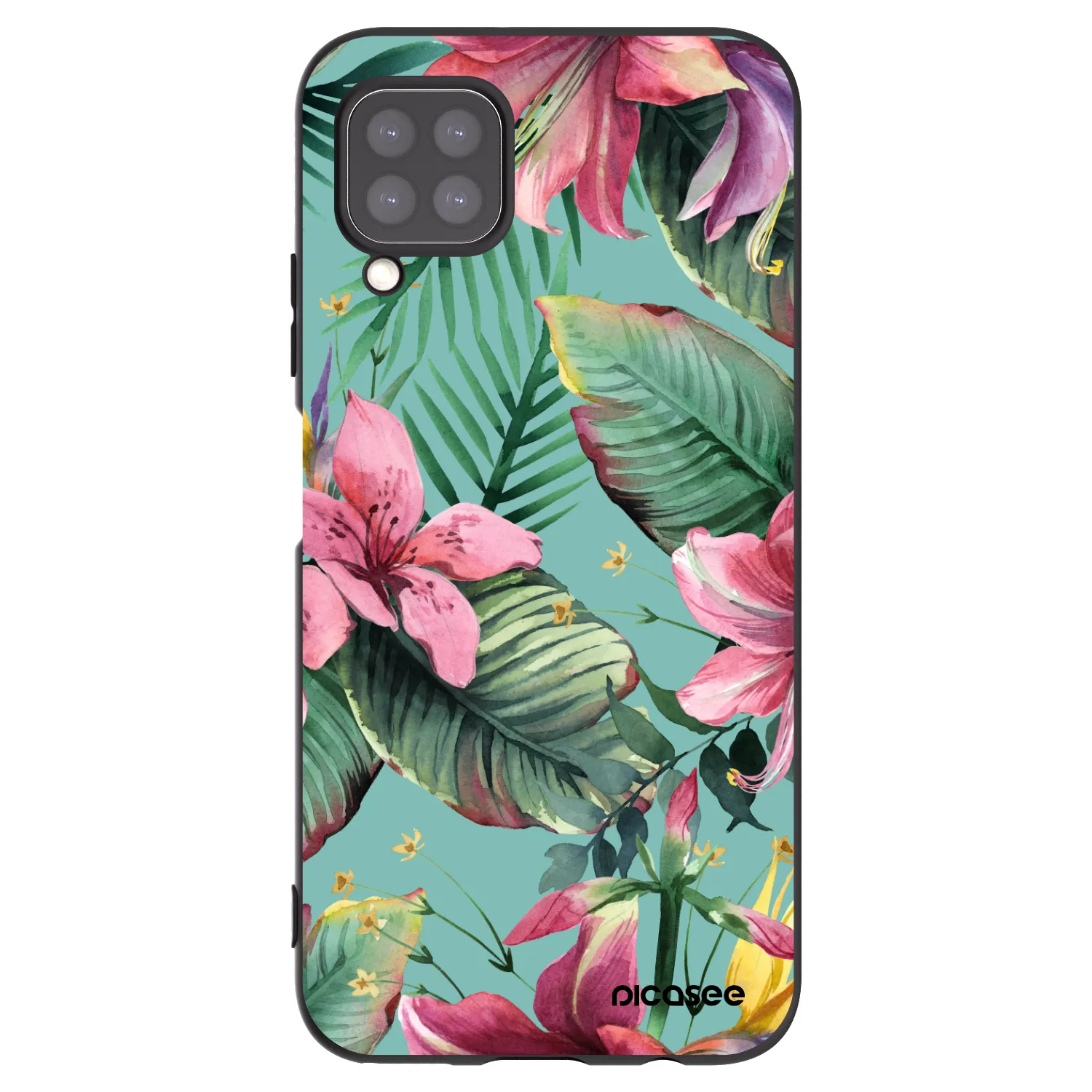 Picasee crna silikonska maskica za Huawei P40 Lite - Hawaii