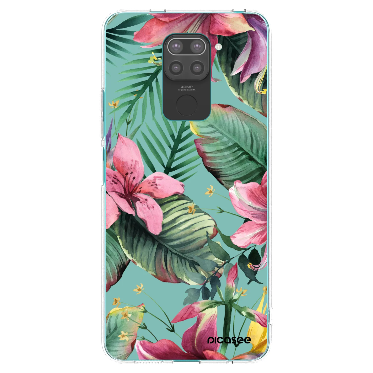 Picasee crna silikonska maskica za Xiaomi Redmi Note 9 - Hawaii